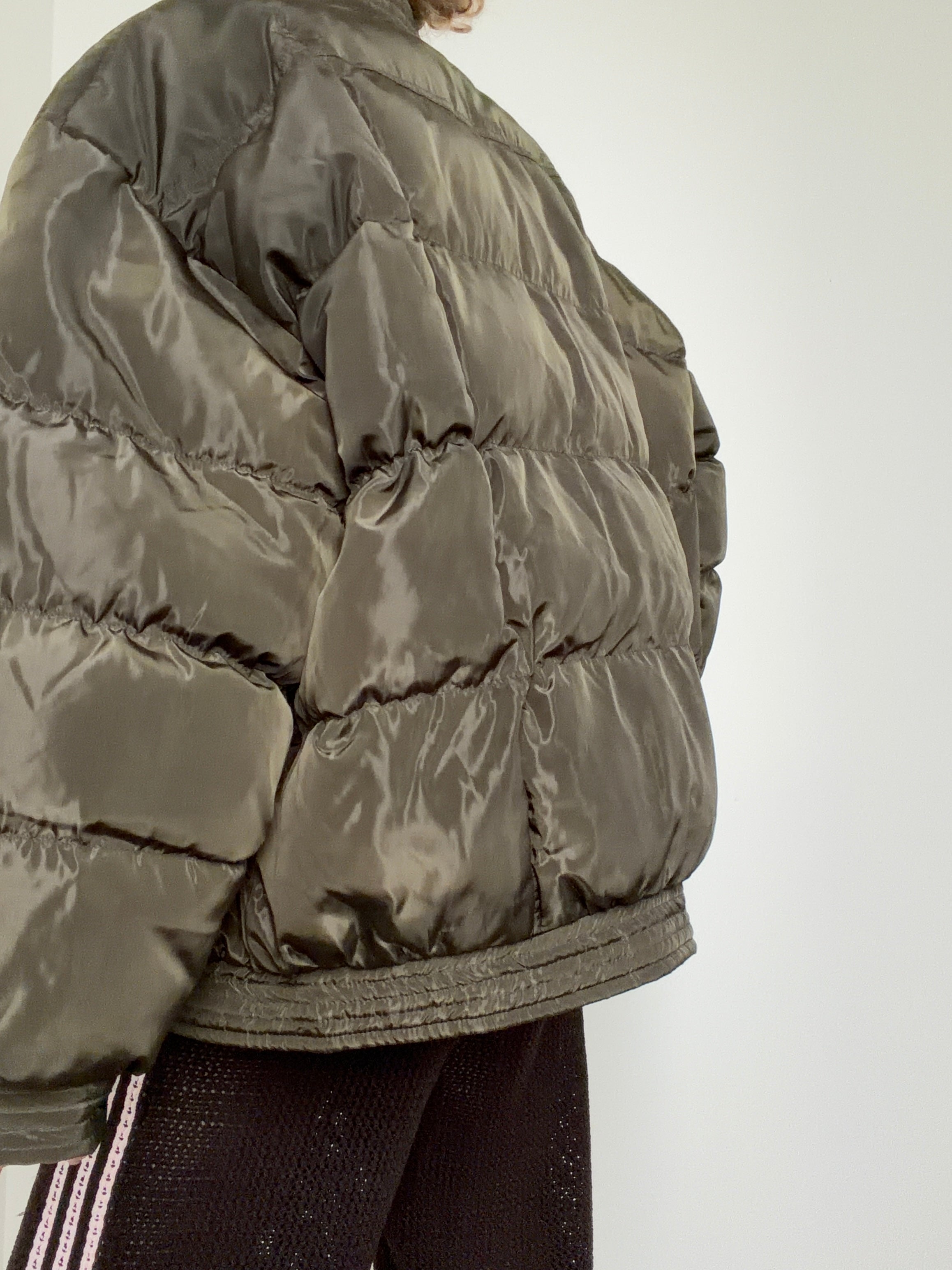Green Kimono Puffer Jacket