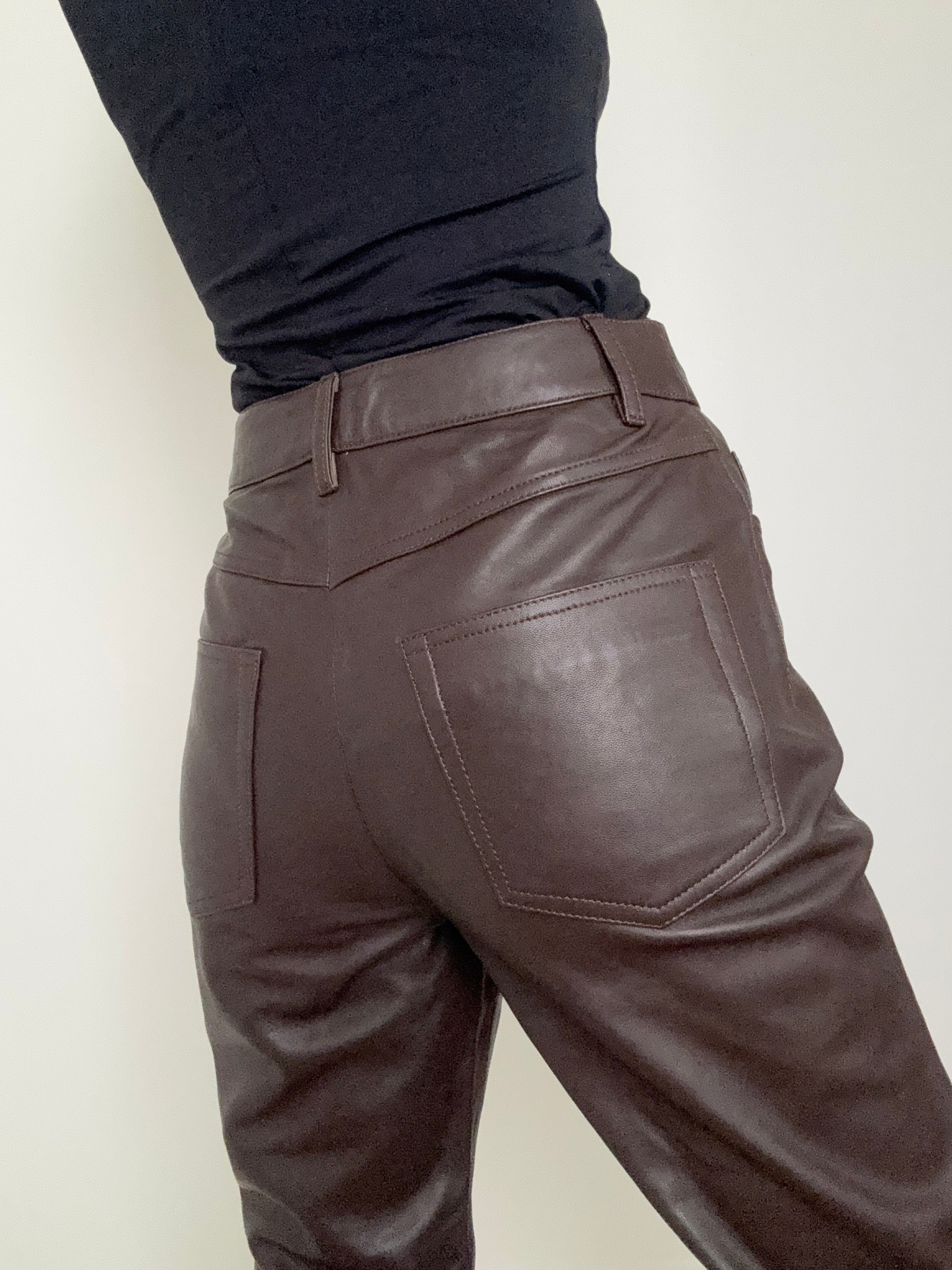 Leather Pants Brunette | Pants