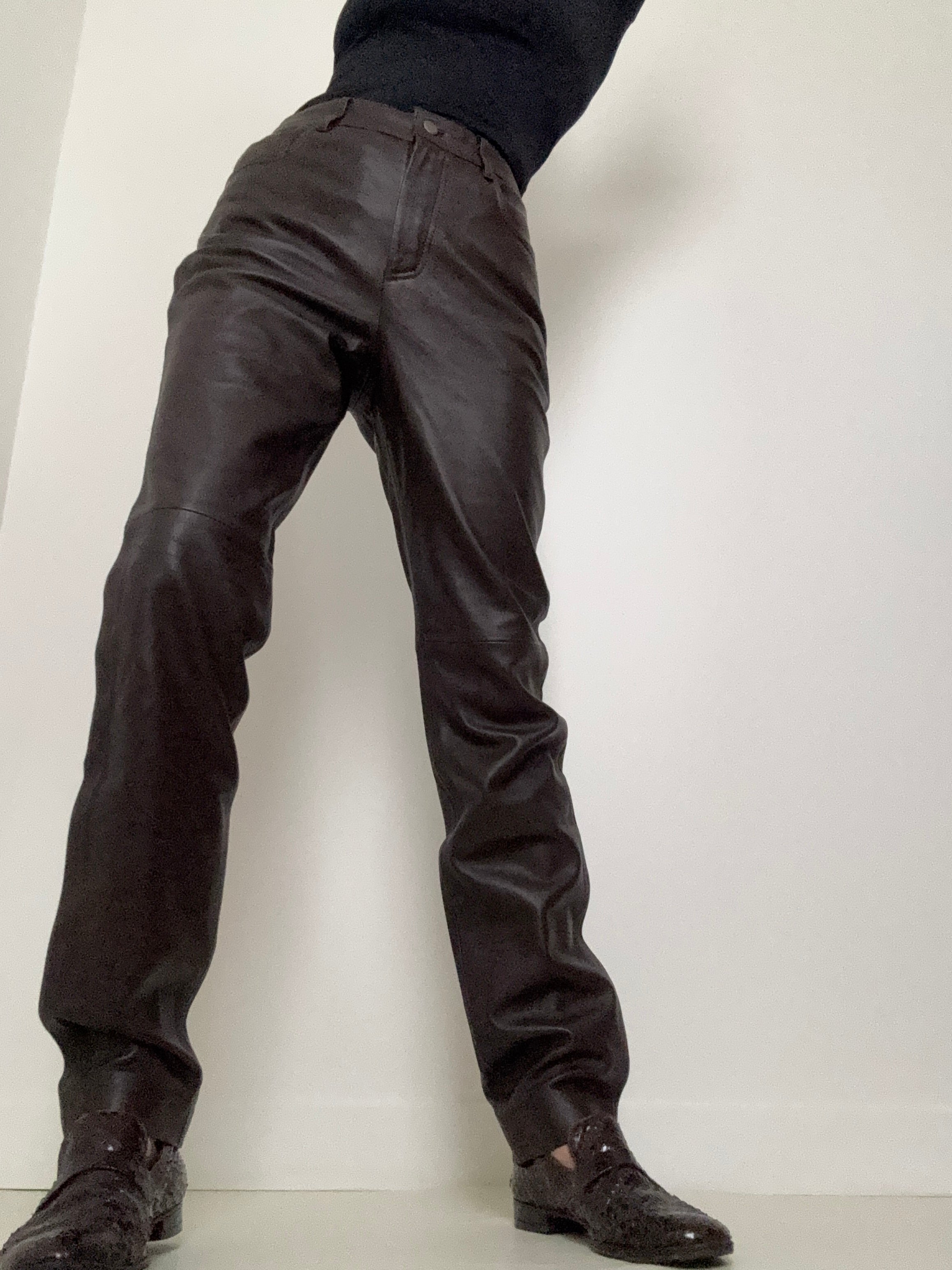 Leather Pants Brunette | Pants