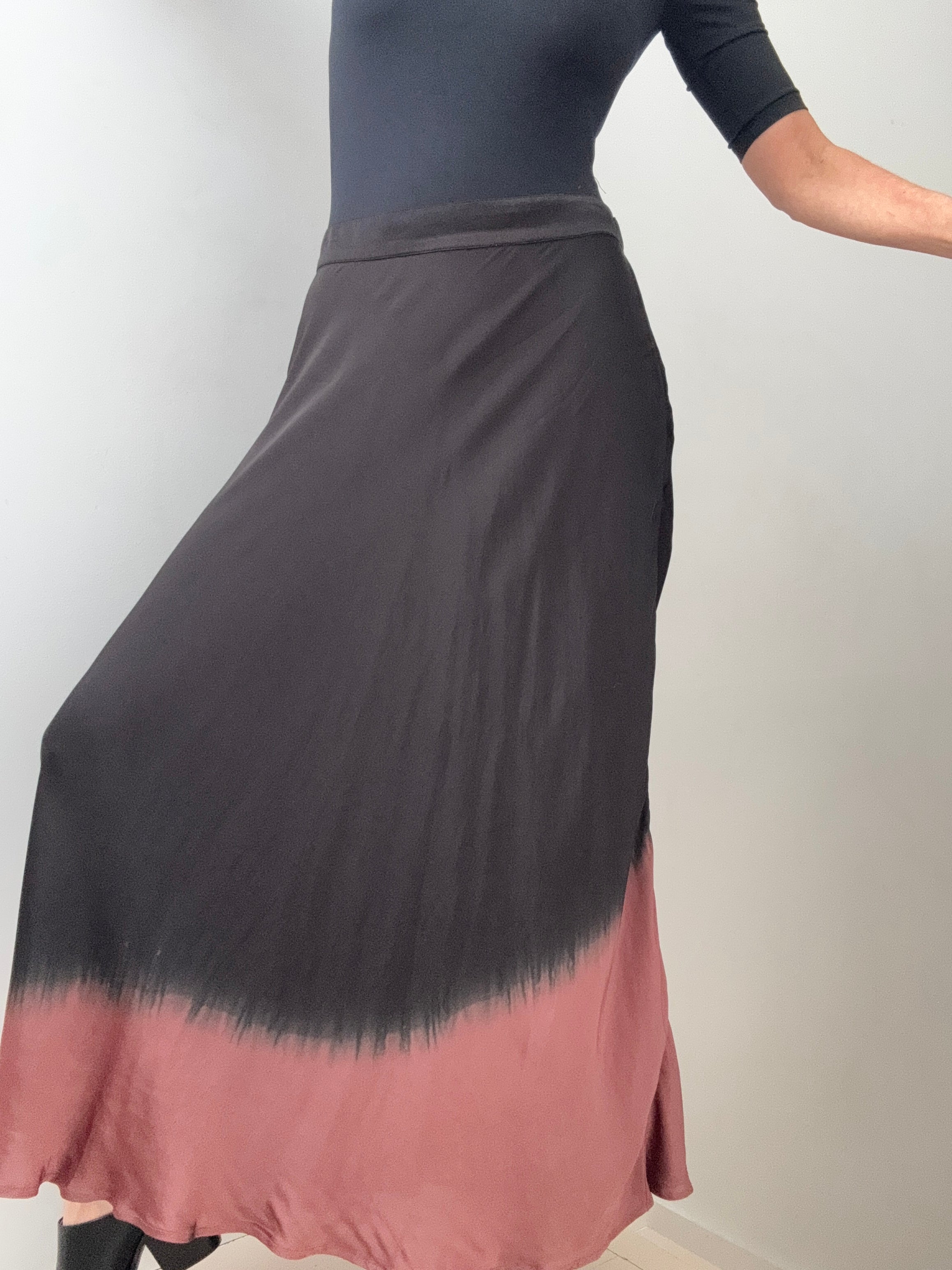 Silk Ombre Skirt Pecan | Skirts