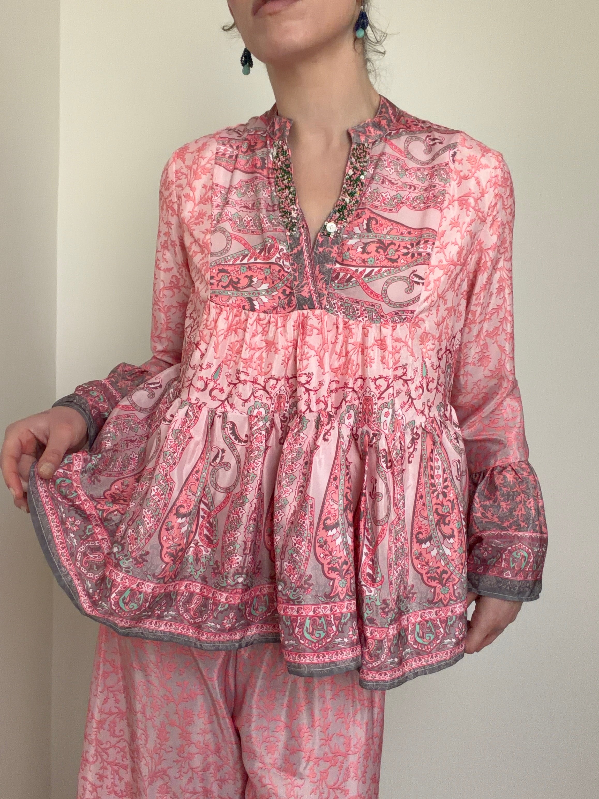 Paisley Blouse Jaipur Rose