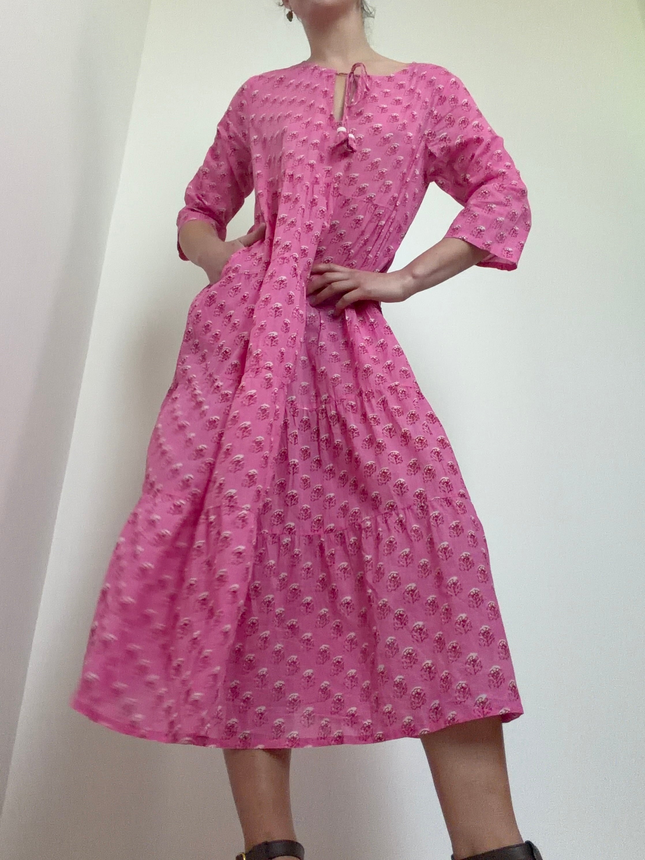 Emma Print Midi Dress