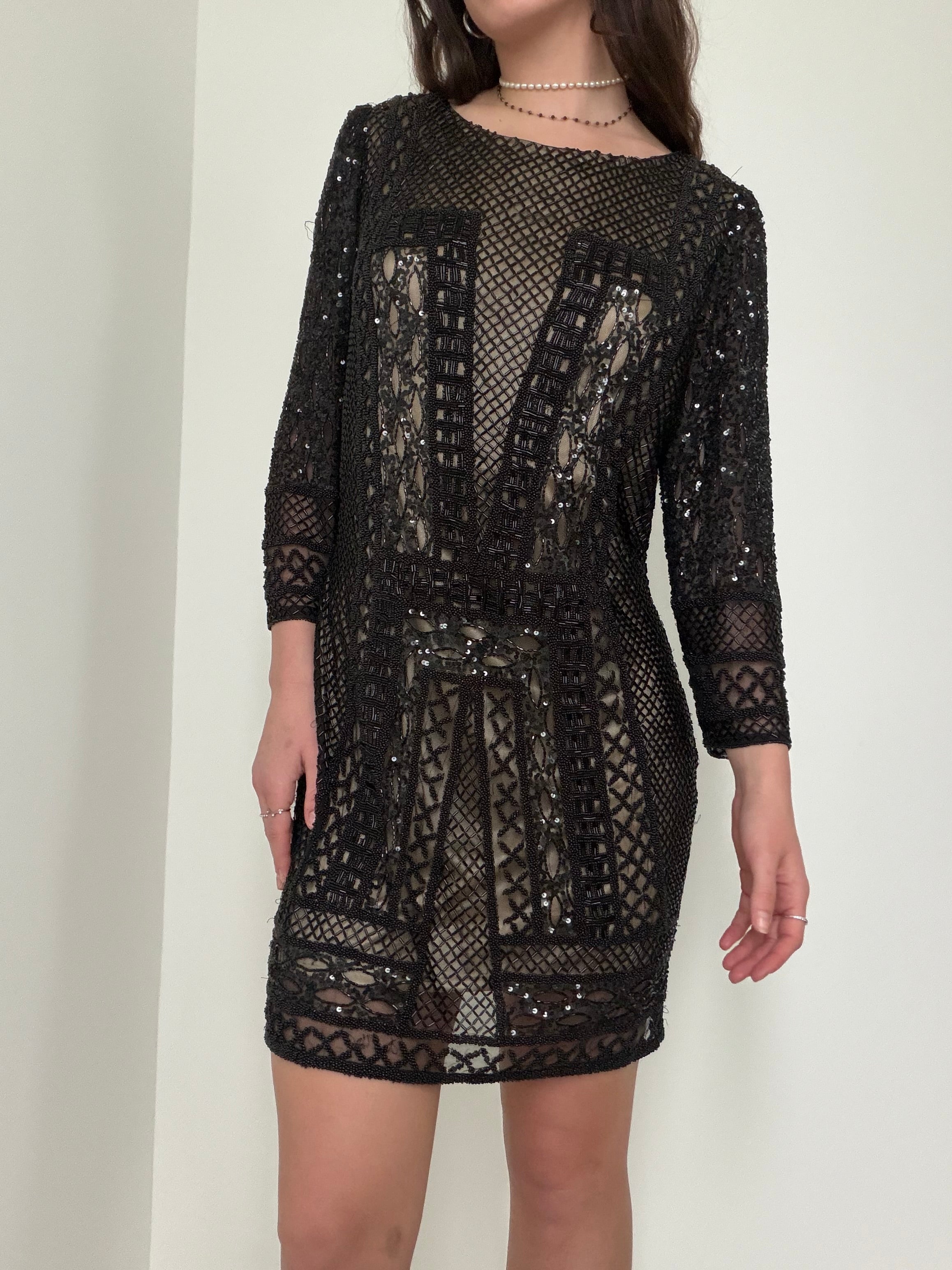 Queen Of The Midnight Sequin Dress