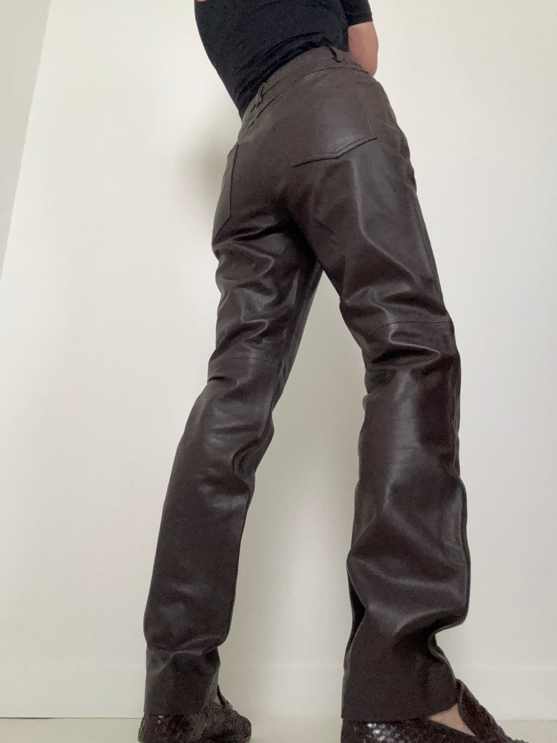 Leather Pants Brunette | Pants