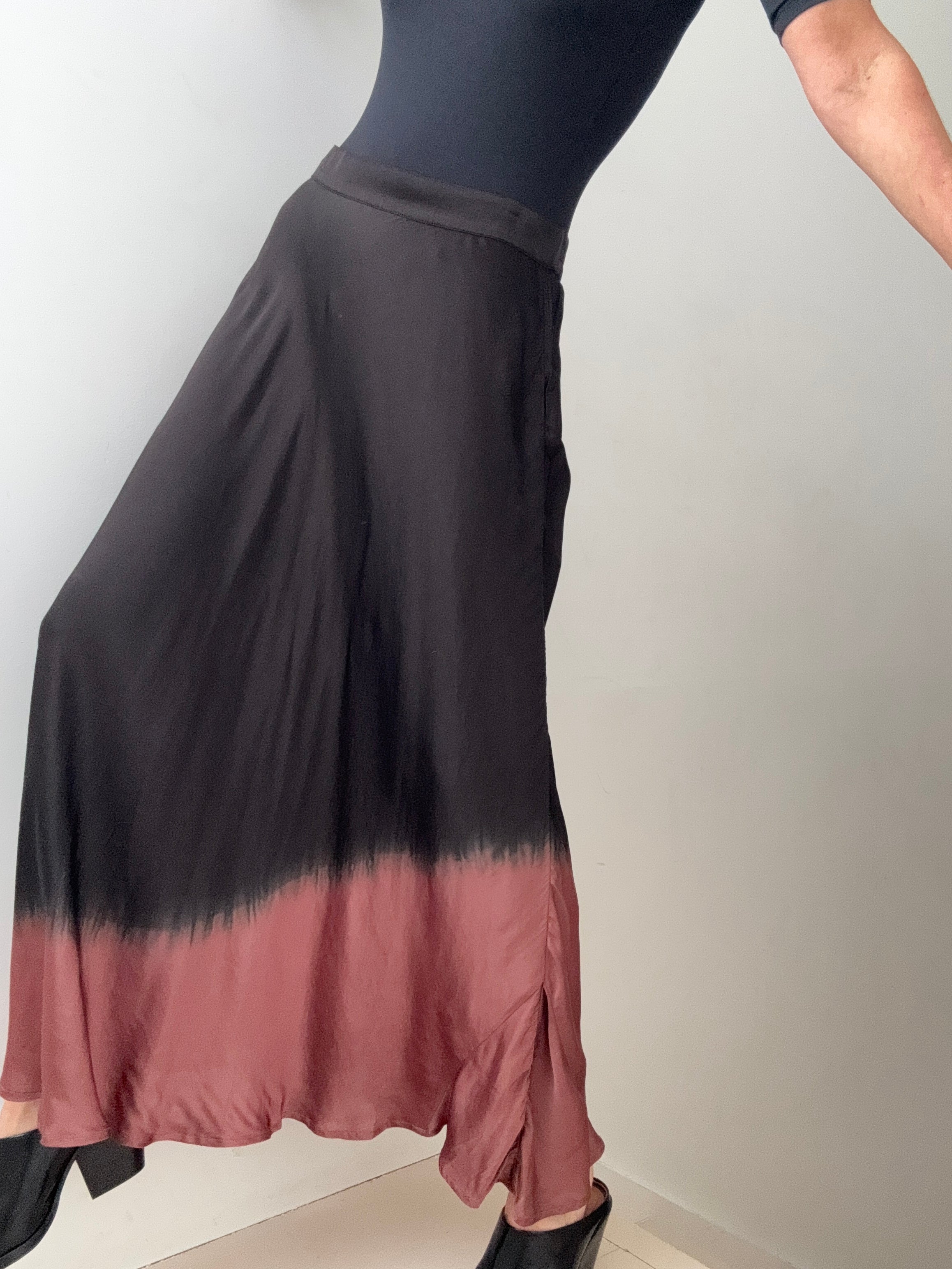 Silk Ombre Skirt Pecan | Skirts