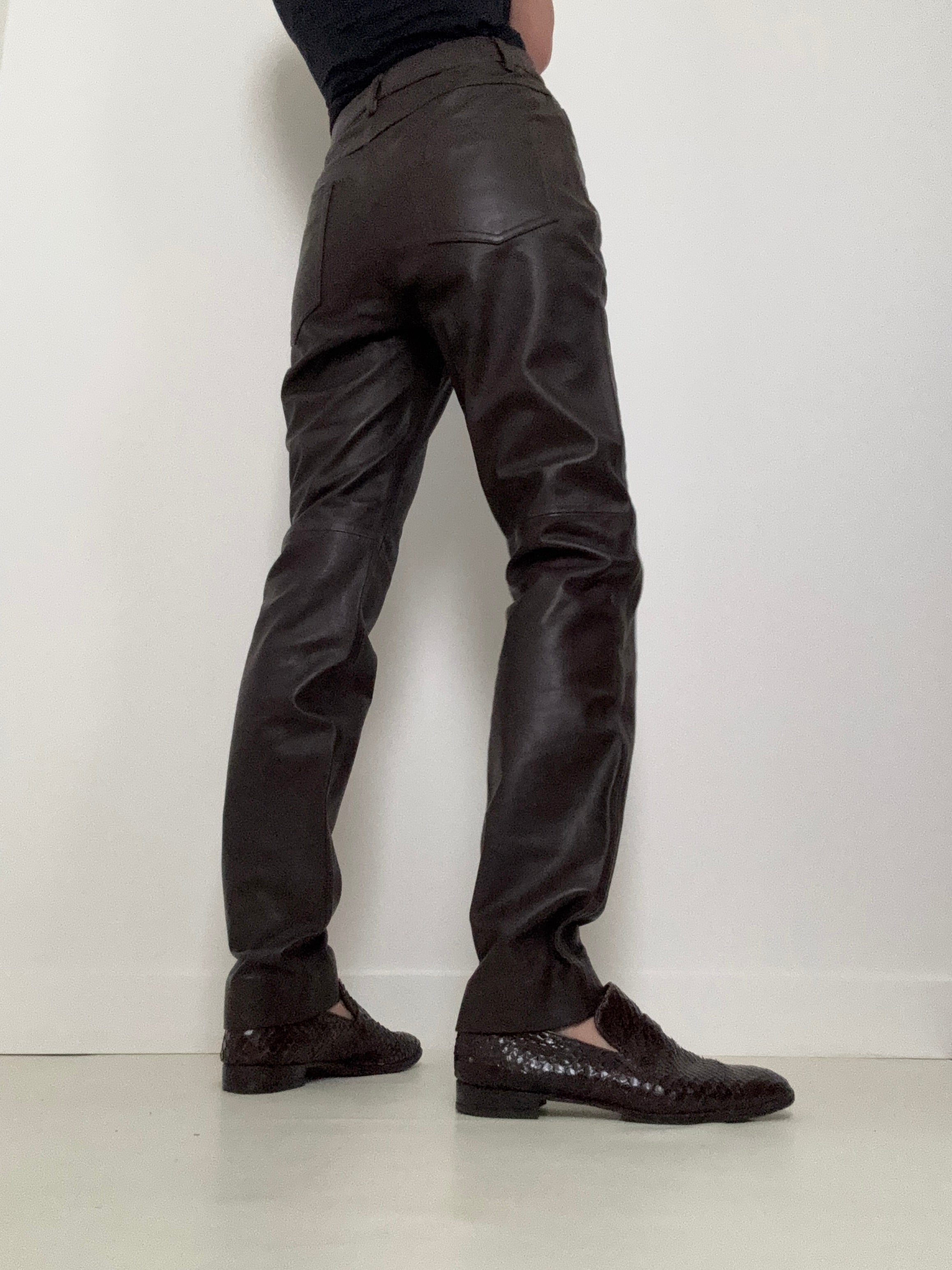 Leather Pants Brunette | Pants