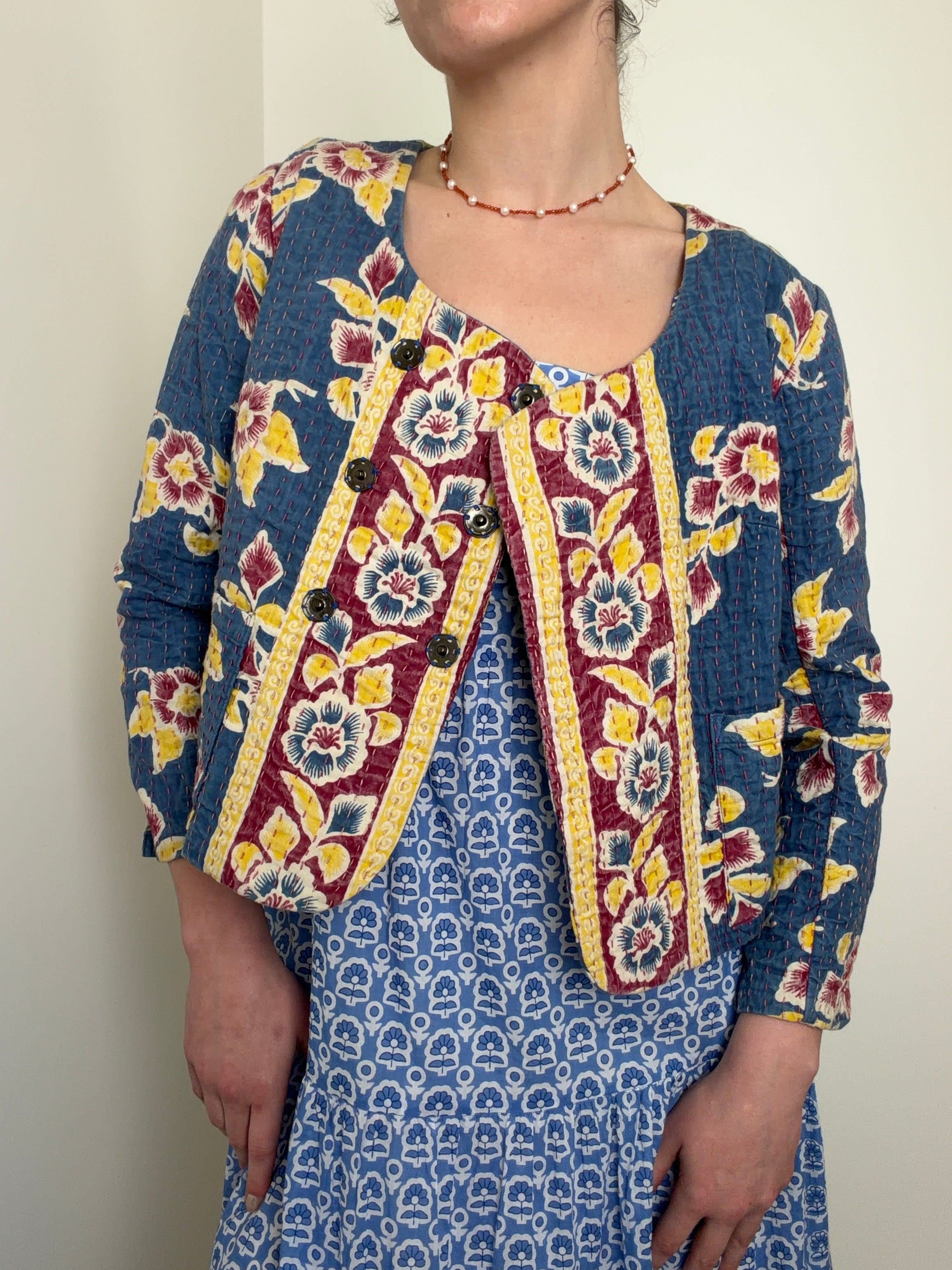 Indigo Folk Jacket