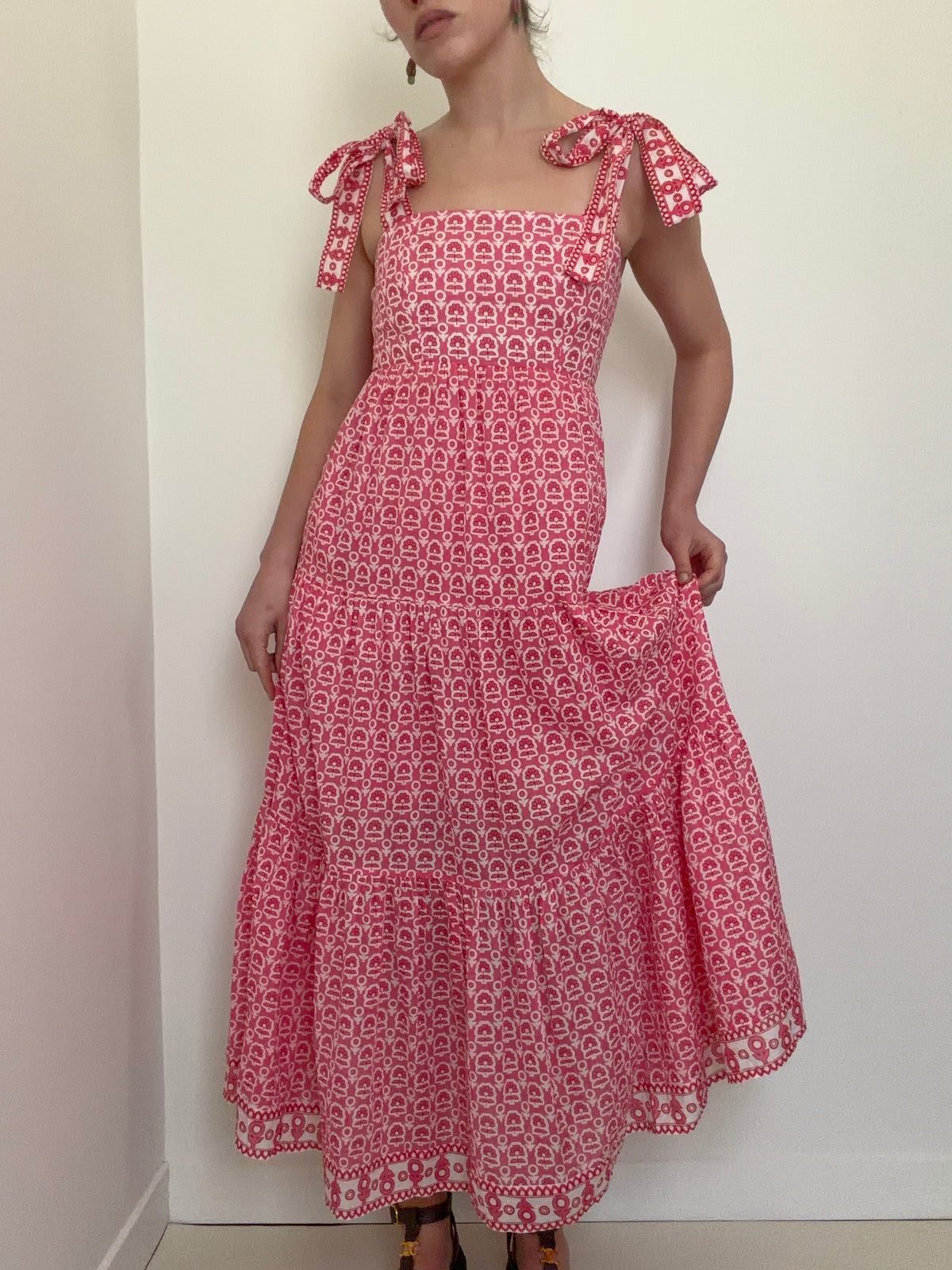 Tabithia Maxi Dress, Pop Pink