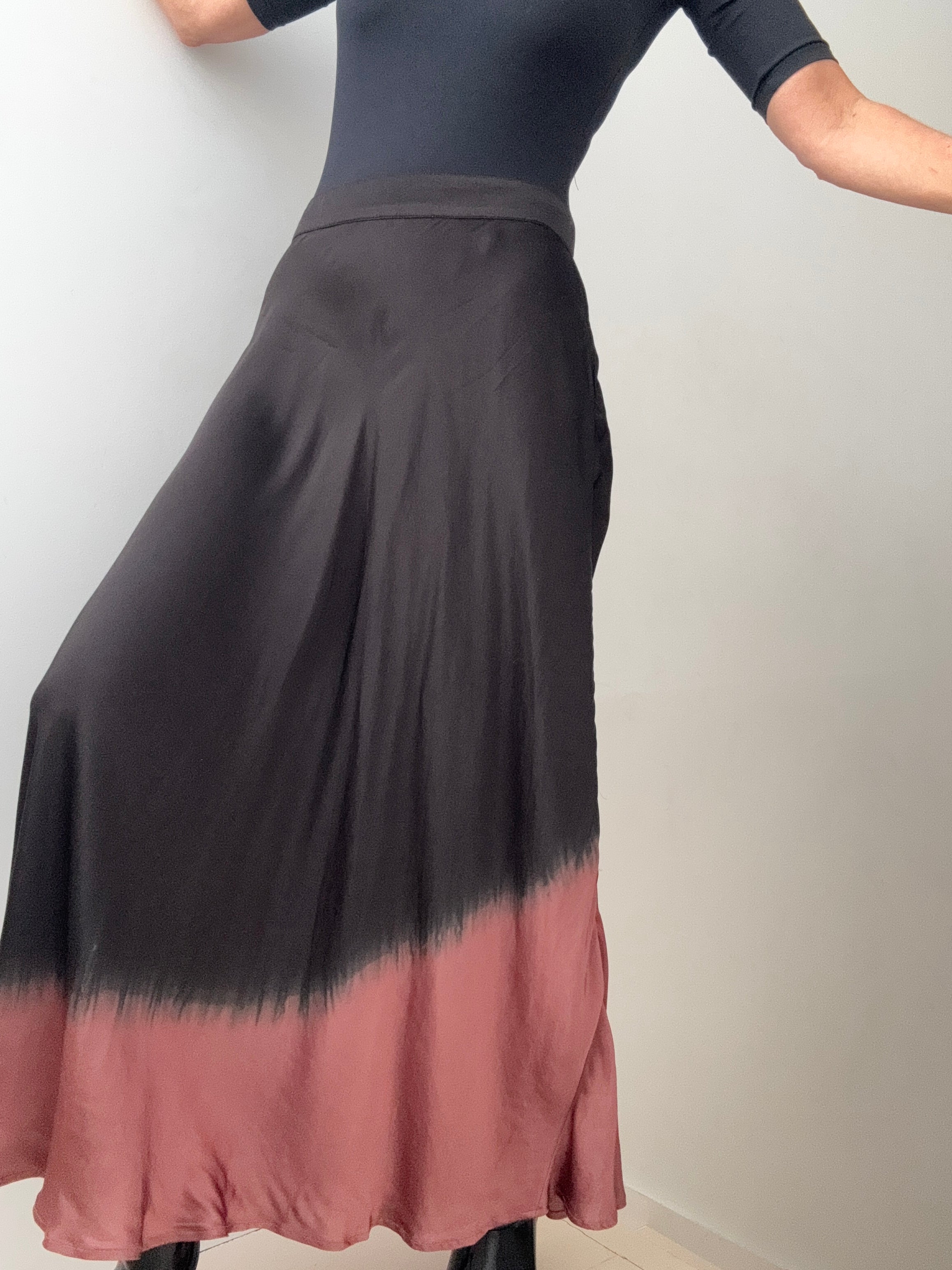 Silk Ombre Skirt Pecan | Skirts