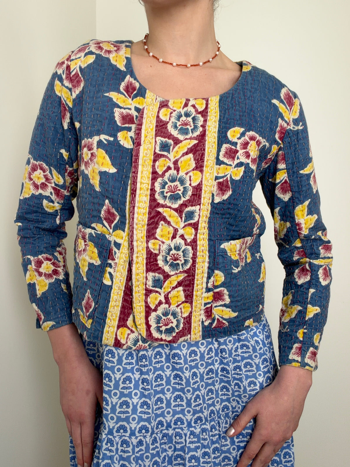 Indigo Folk Jacket