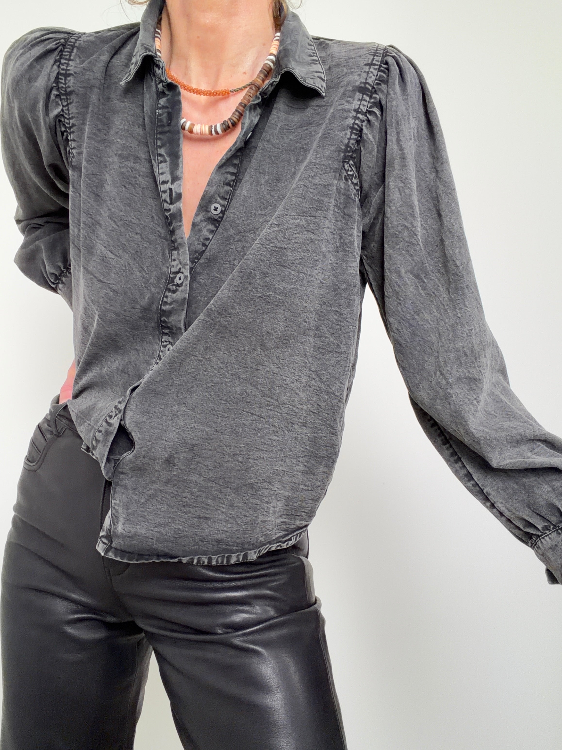 Camisa Balloon Sleeve Eclipse