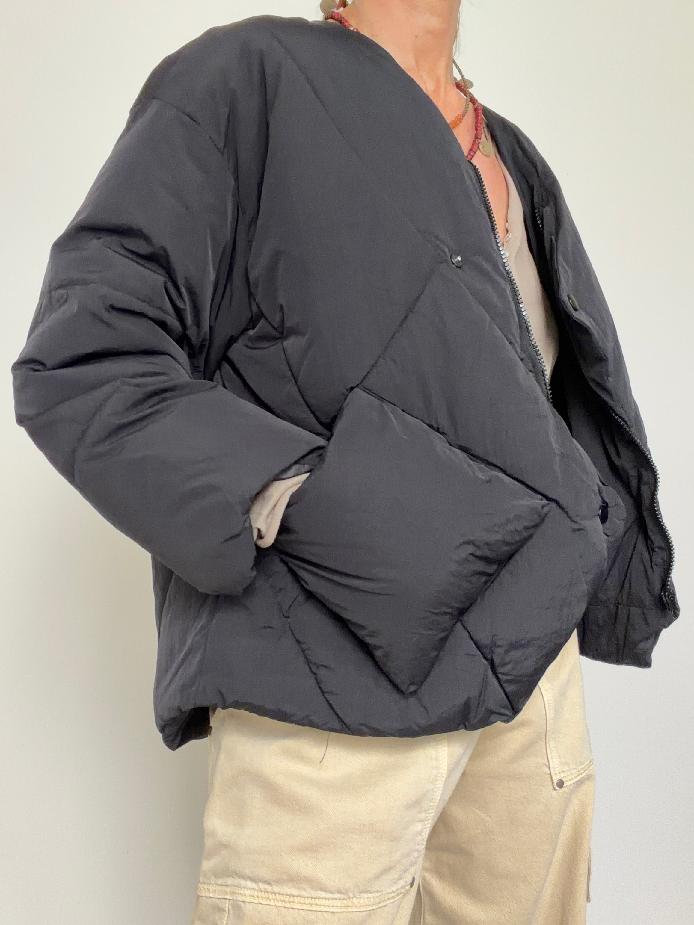 Crossover Puffer Black
