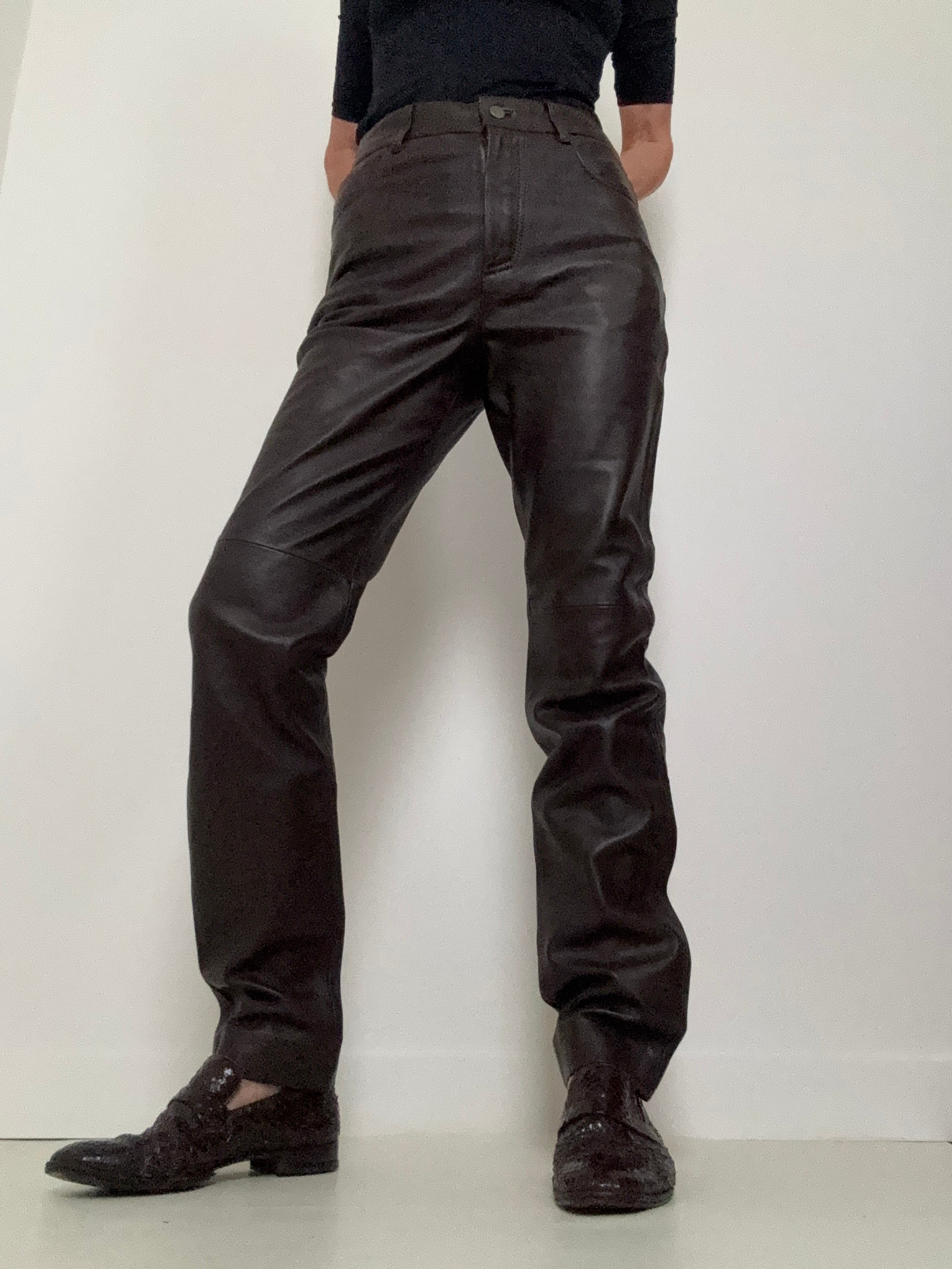 Leather Pants Brunette | Pants