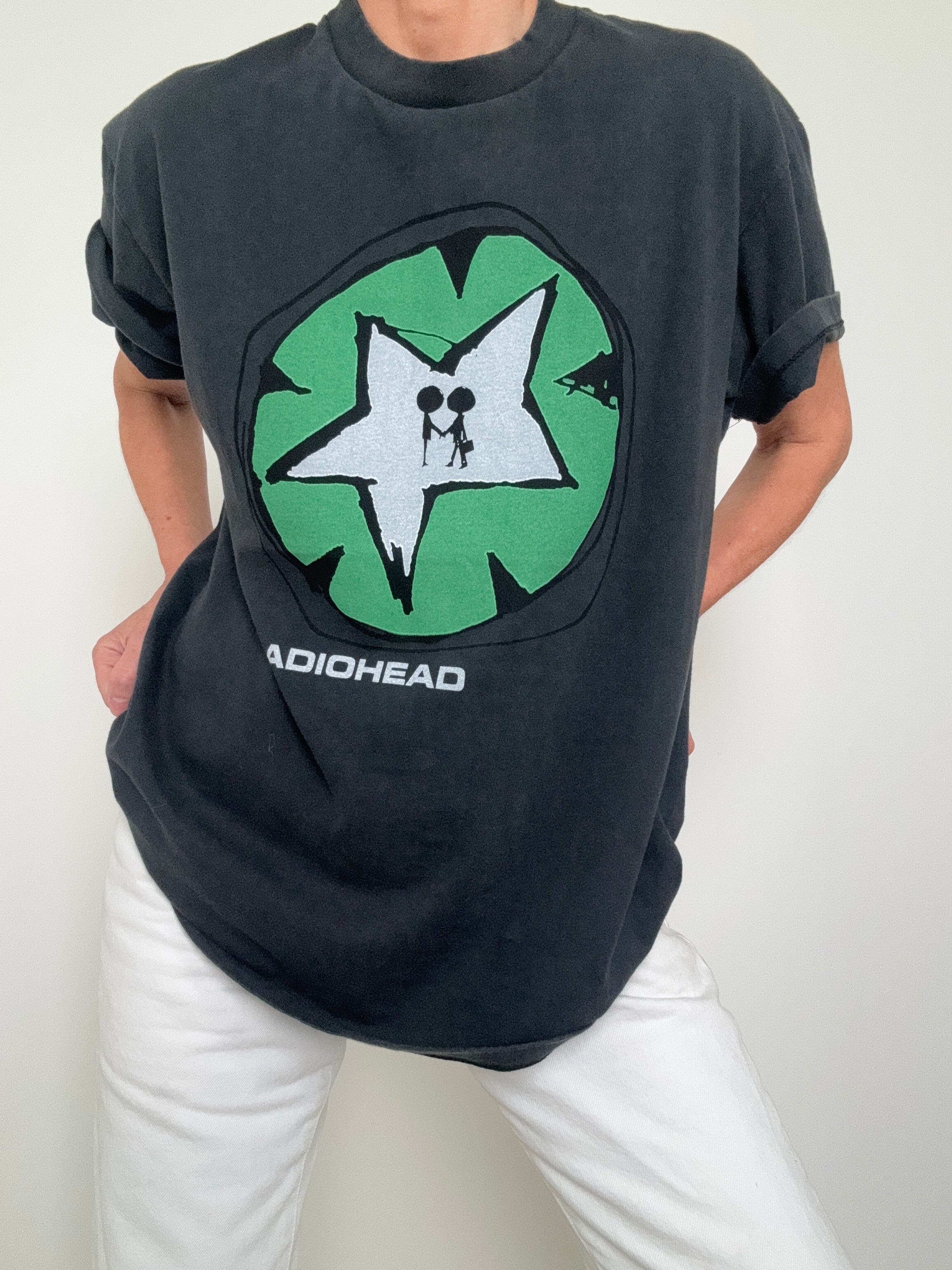 Vintage Inspired Radiohead Black Tee