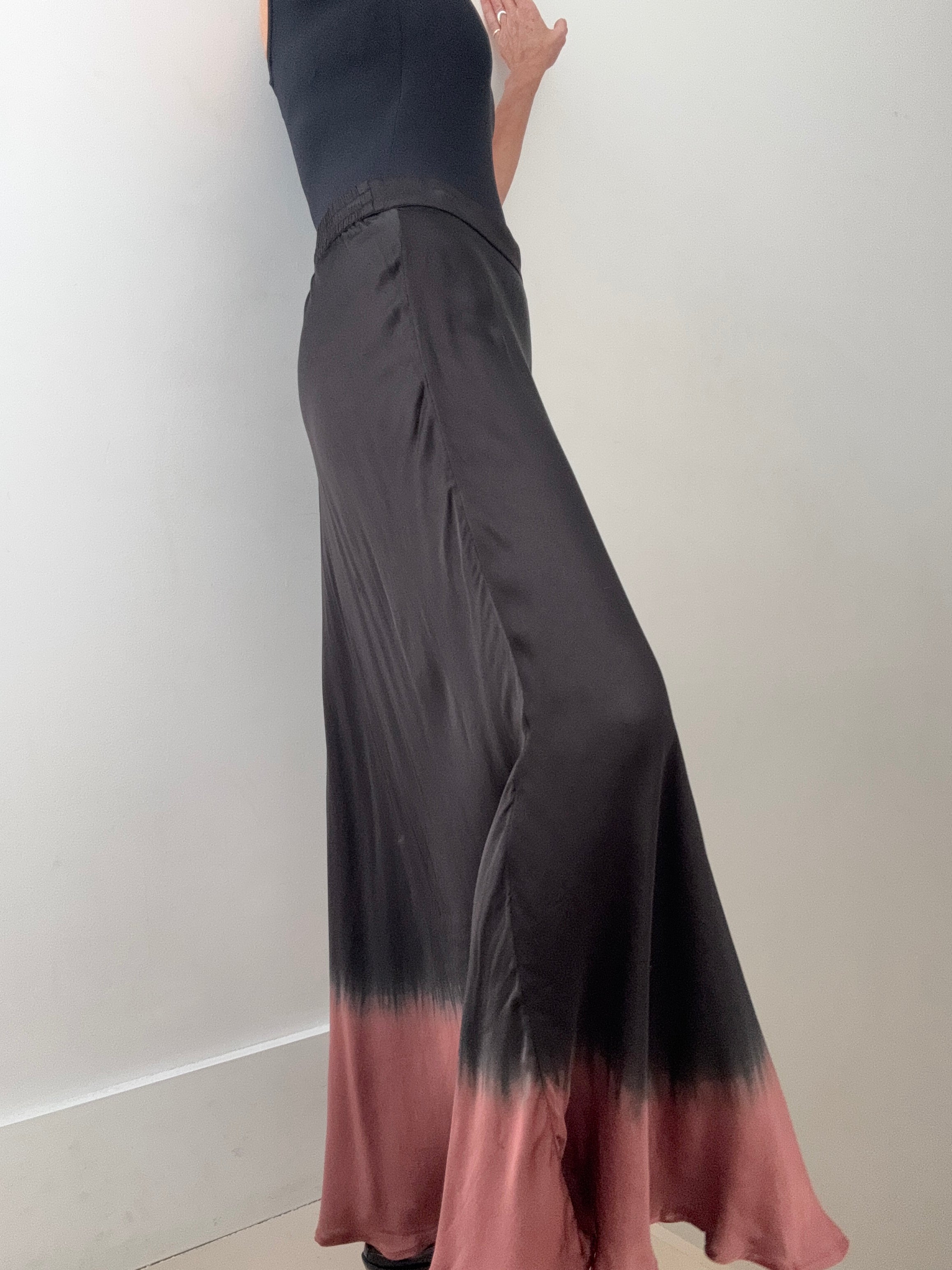 Silk Ombre Skirt Pecan | Skirts