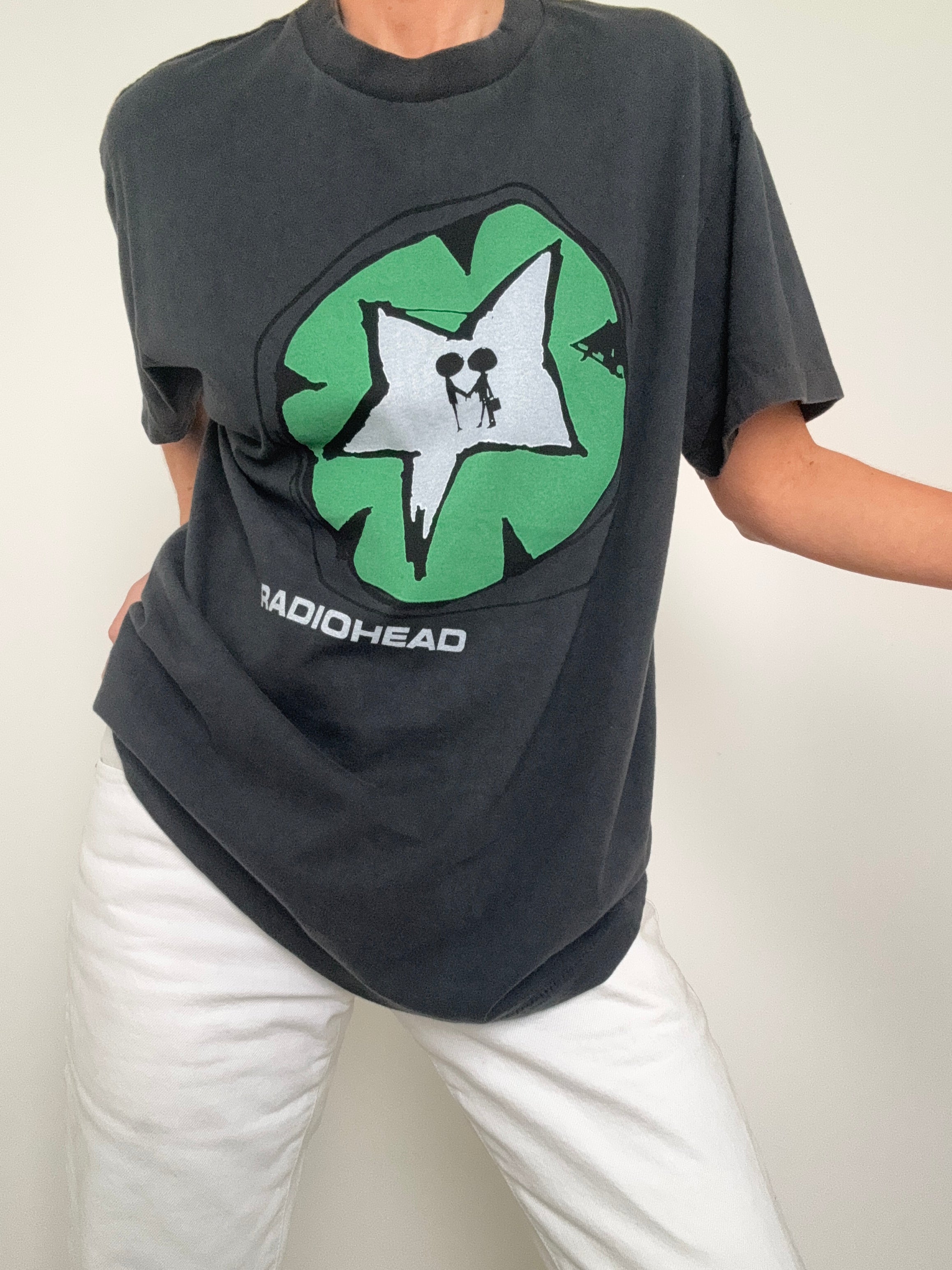 Vintage Inspired Radiohead Black Tee