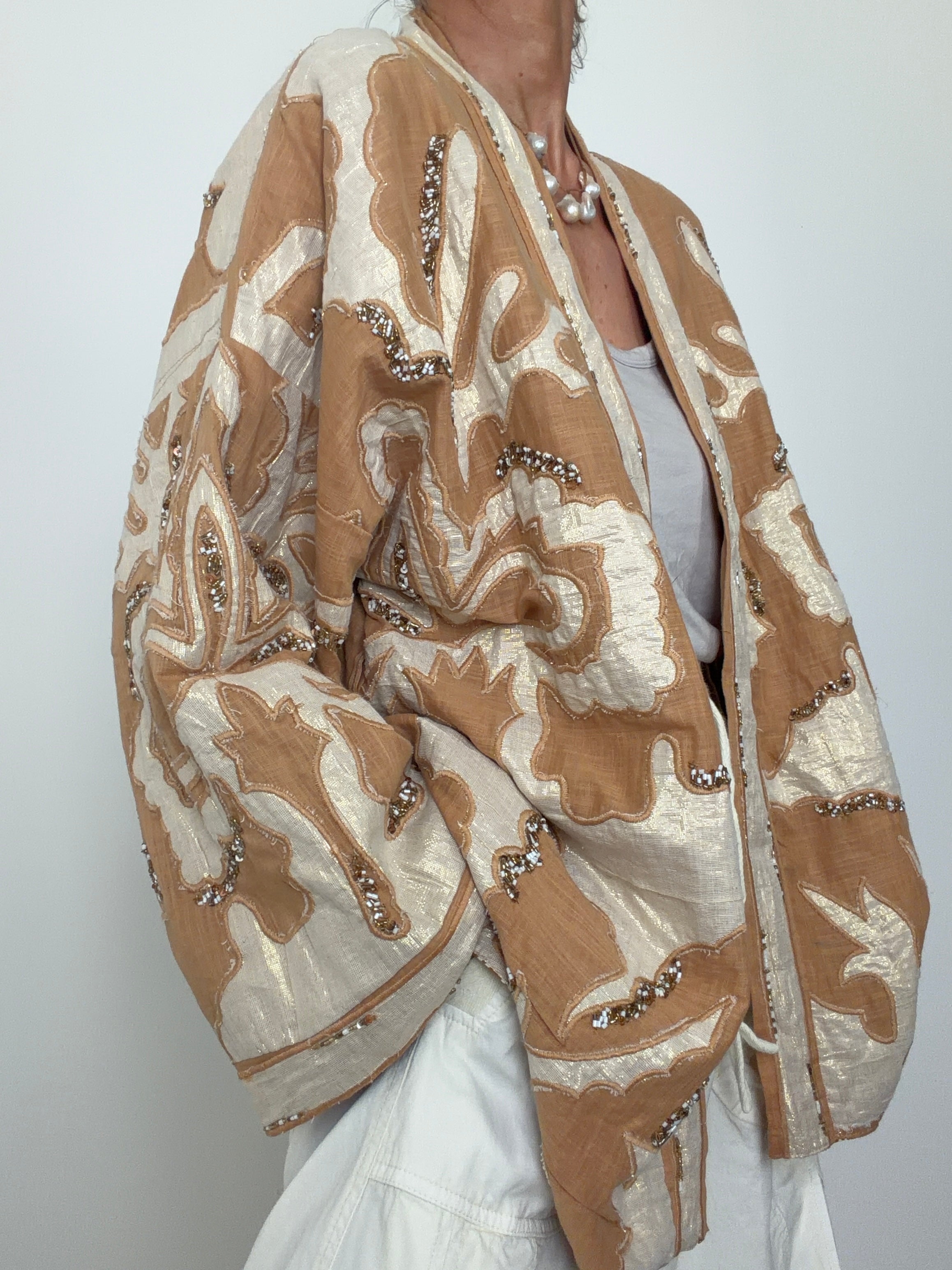 Artisan Beaded Kimono Jacket