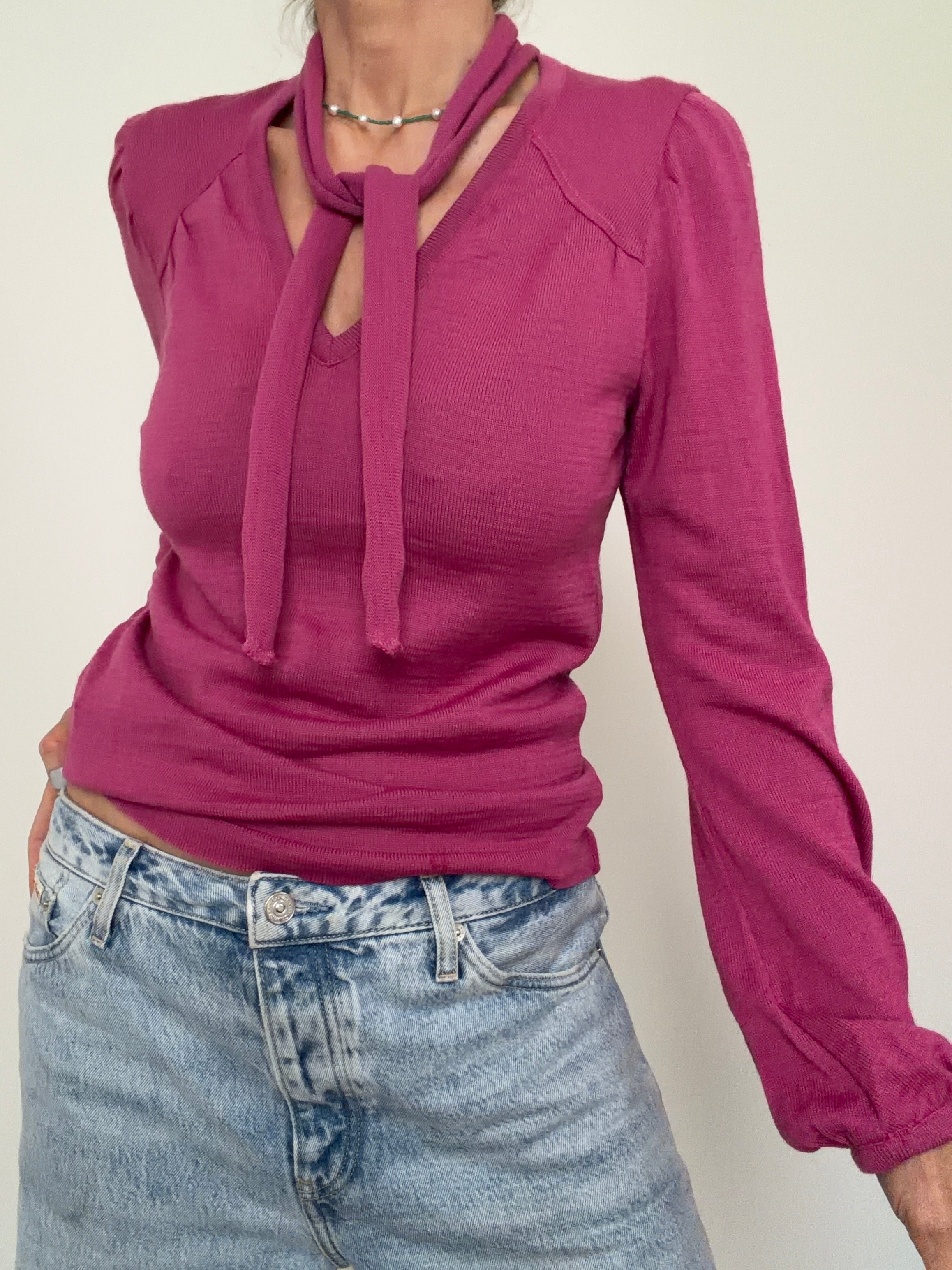 Lolly Pink Scarf Knit
