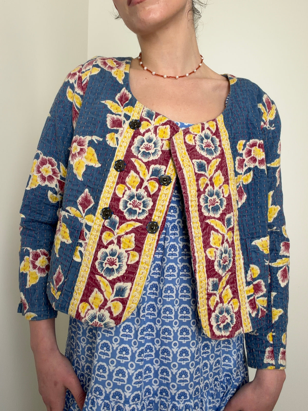 Indigo Folk Jacket
