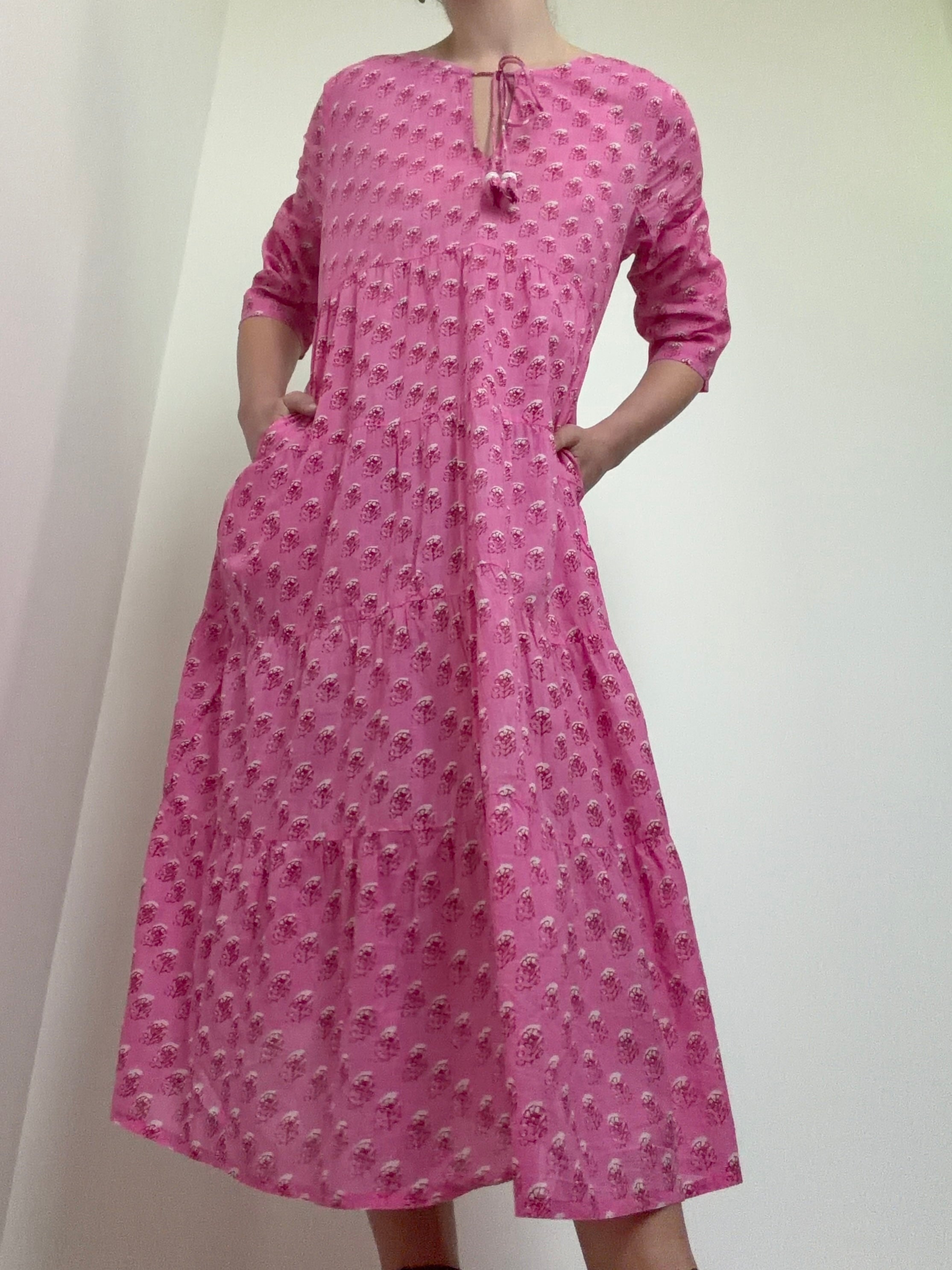 Emma Print Midi Dress
