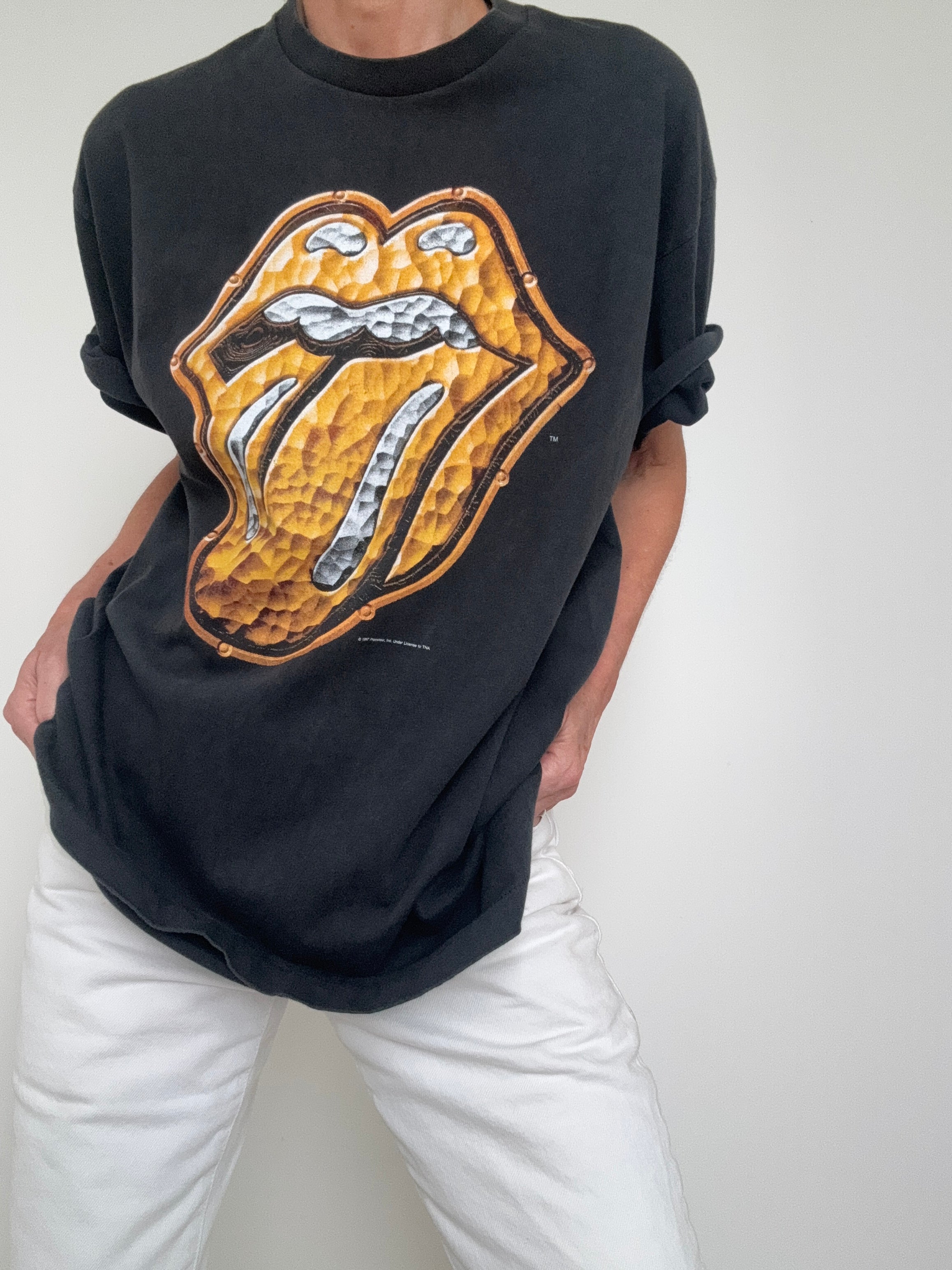 Vintage Style Gold Tongue Tee