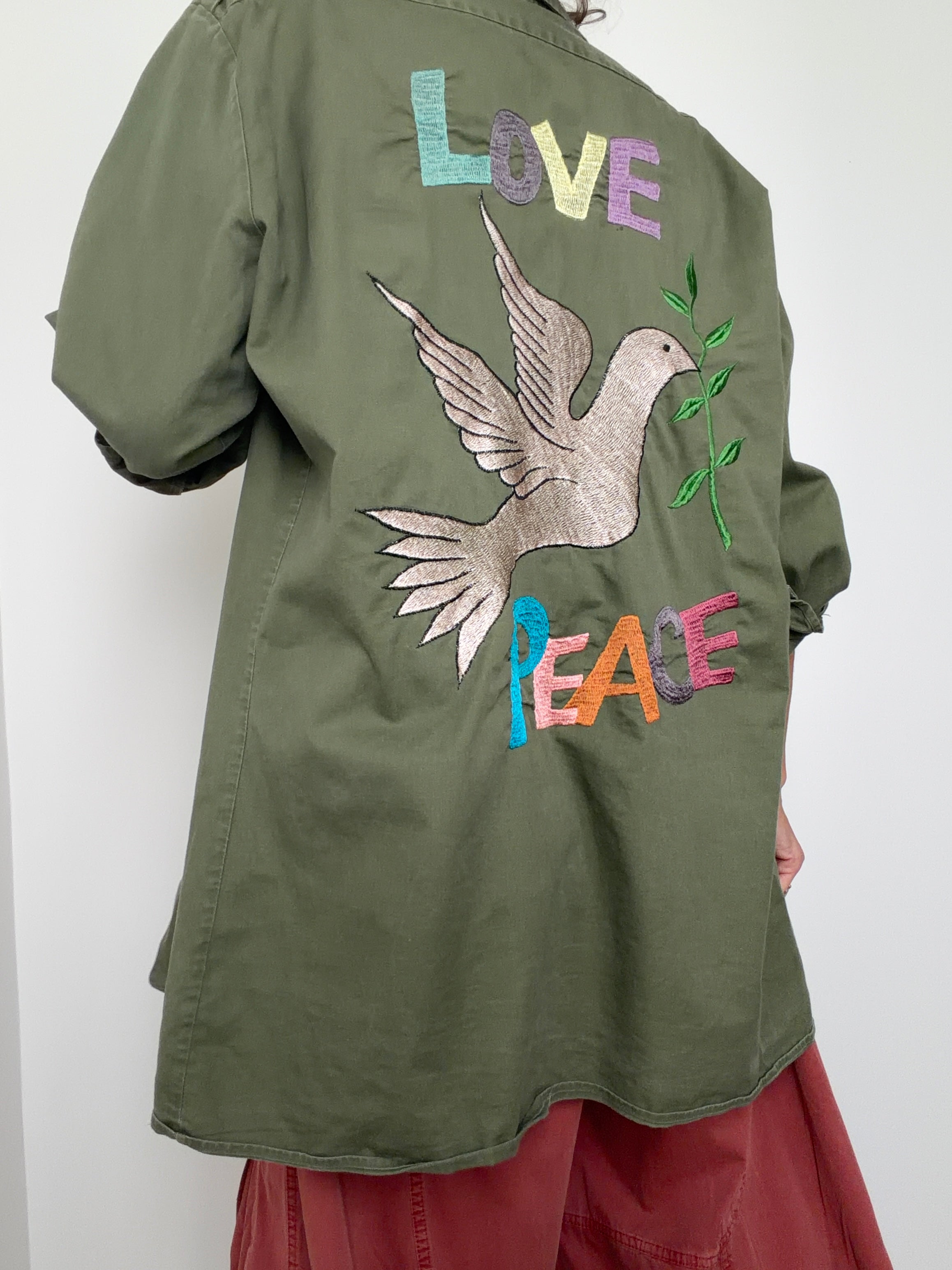 Love & Peace Coloured Army Shirt 224