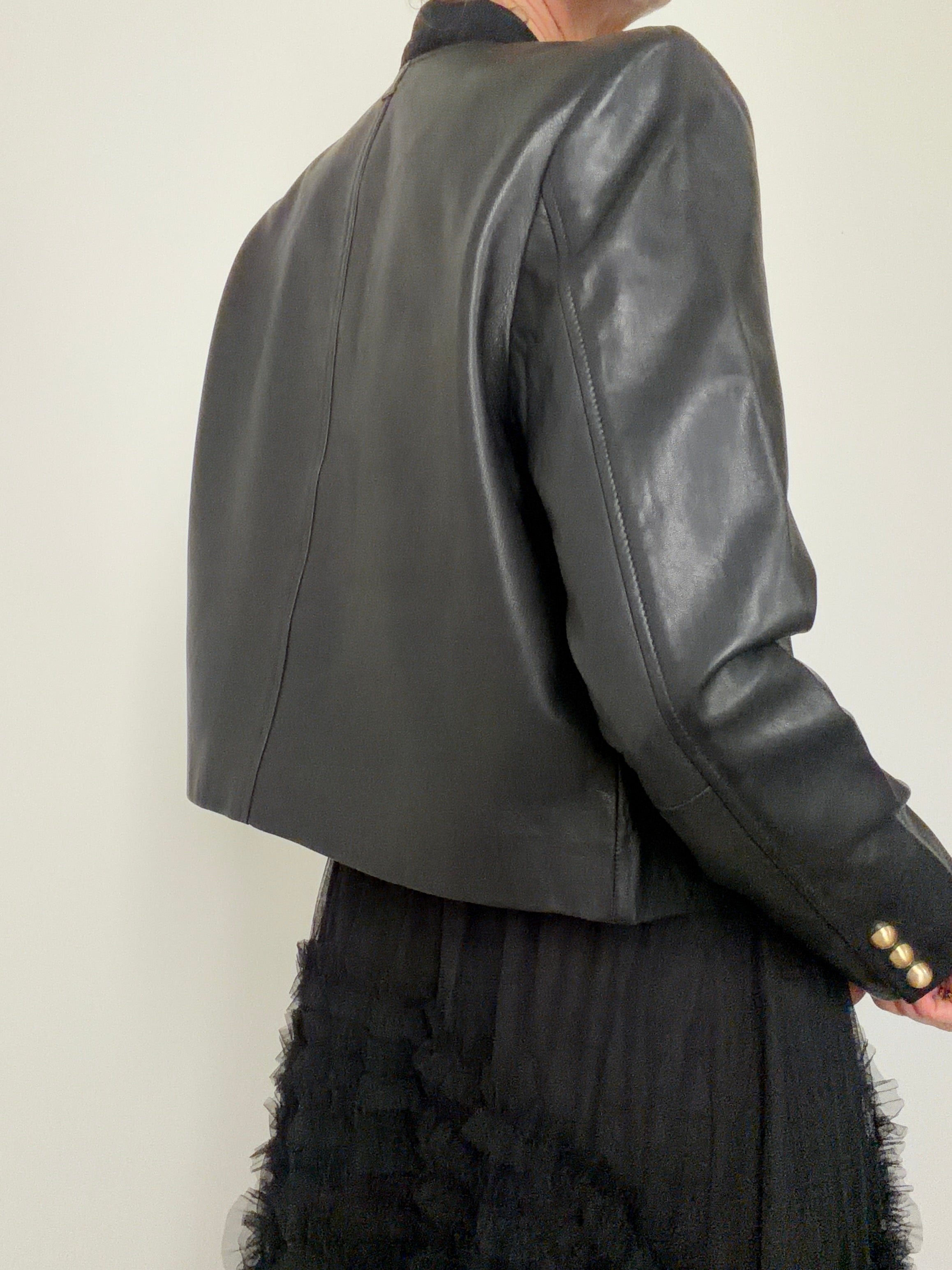 Leather Jacket With Four Pockets
