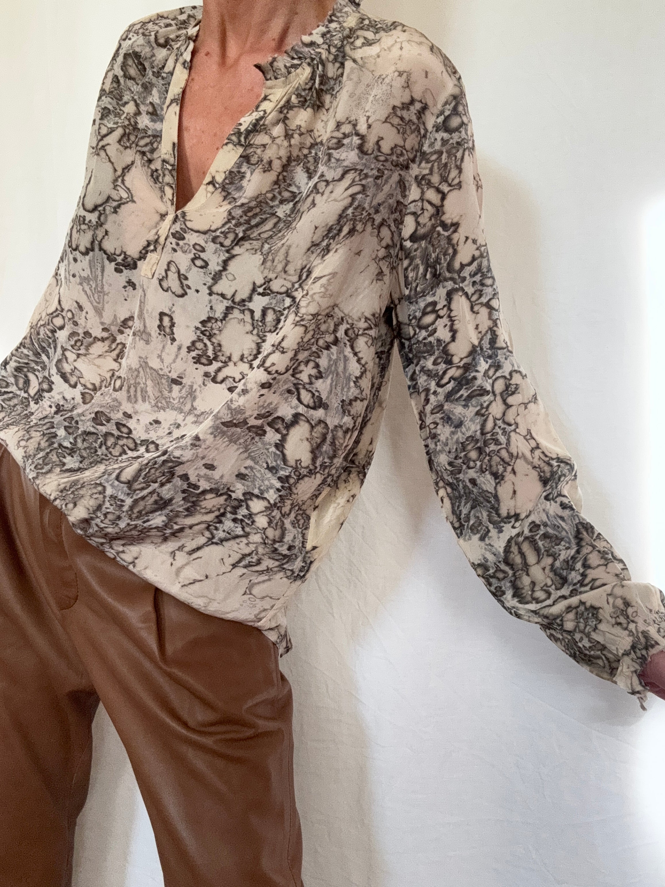 Project AJ 117 Blouses Glory Blouse Rocky Marble