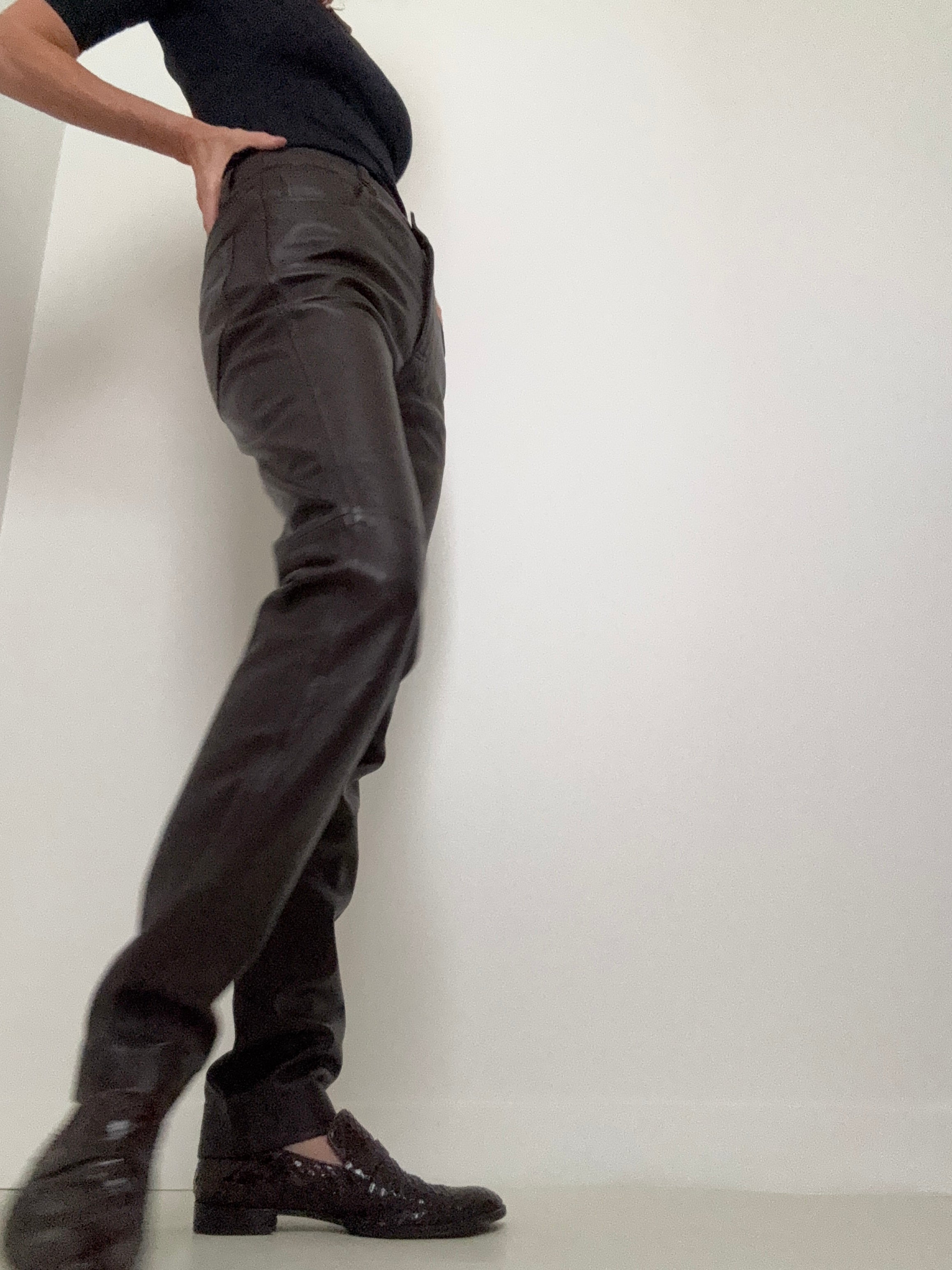 Leather Pants Brunette | Pants