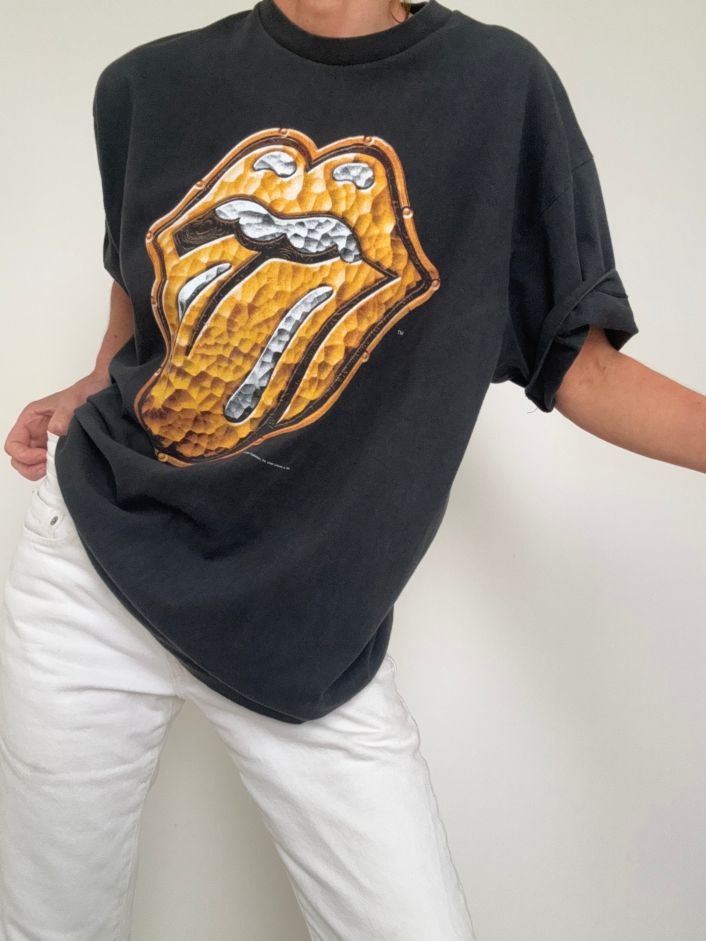 Vintage Style Gold Tongue Tee