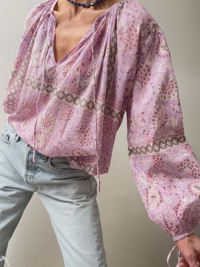 Antik Batik Flavie Blouse Purple | Blouses