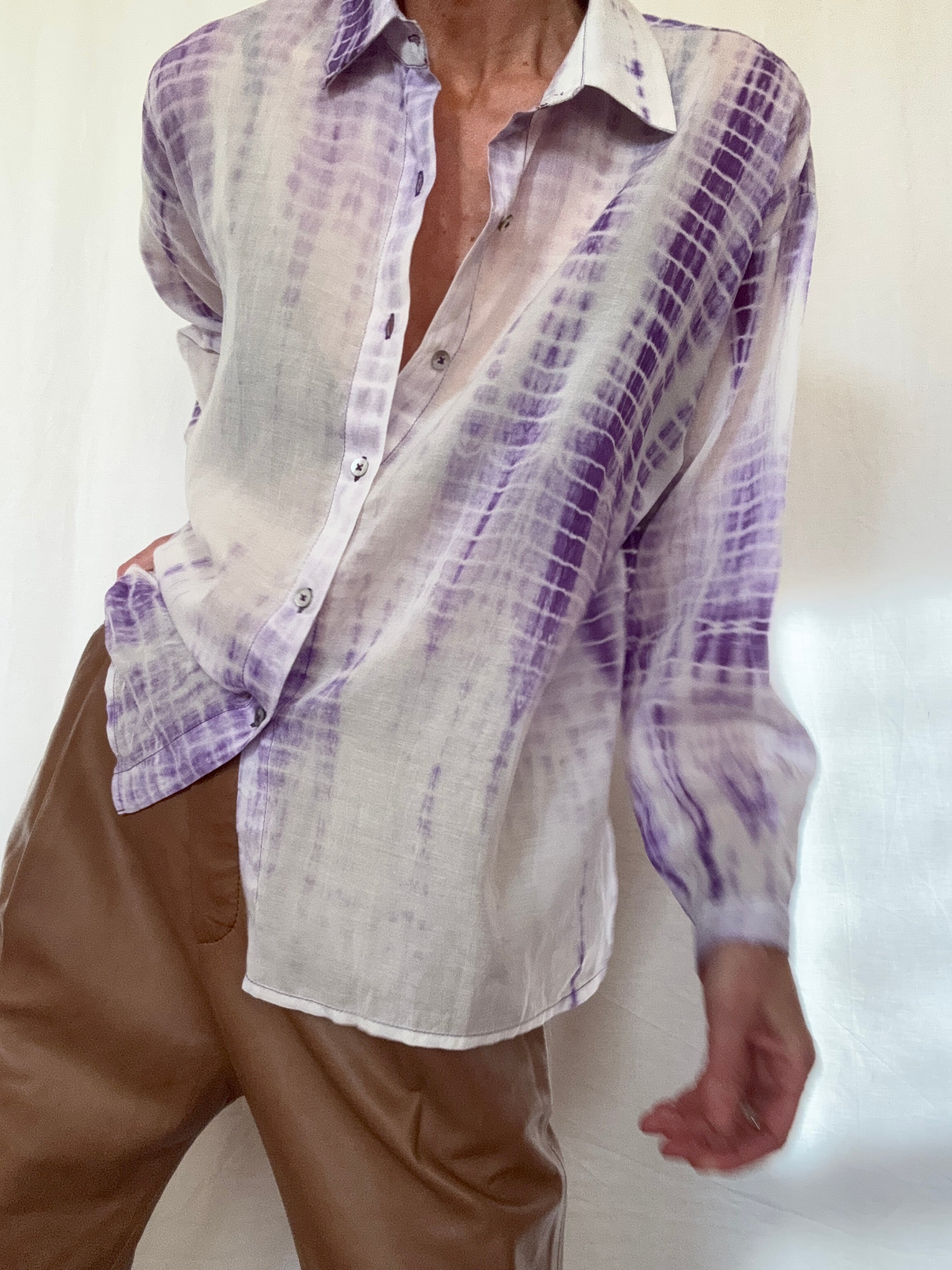 Cotton Silk Milla Shirt Purple | Shirts