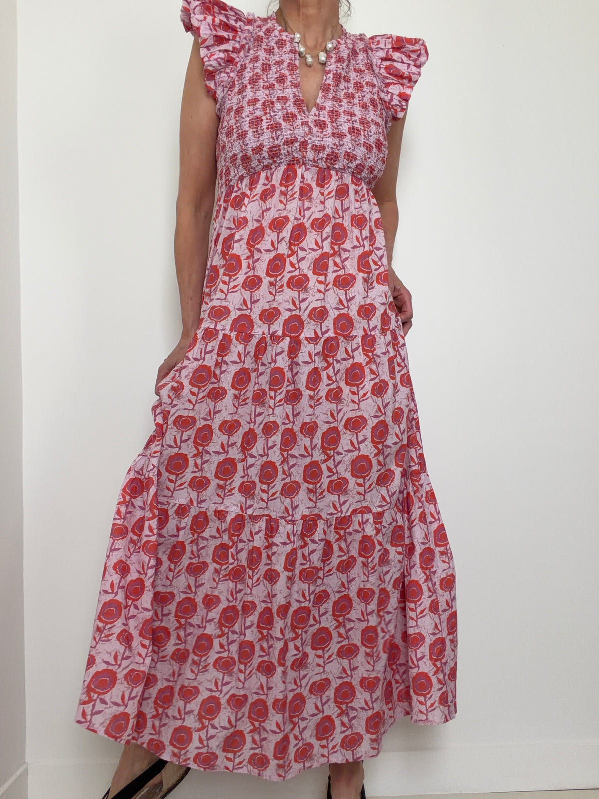 Saylor Floral Smocked Maxi Dress