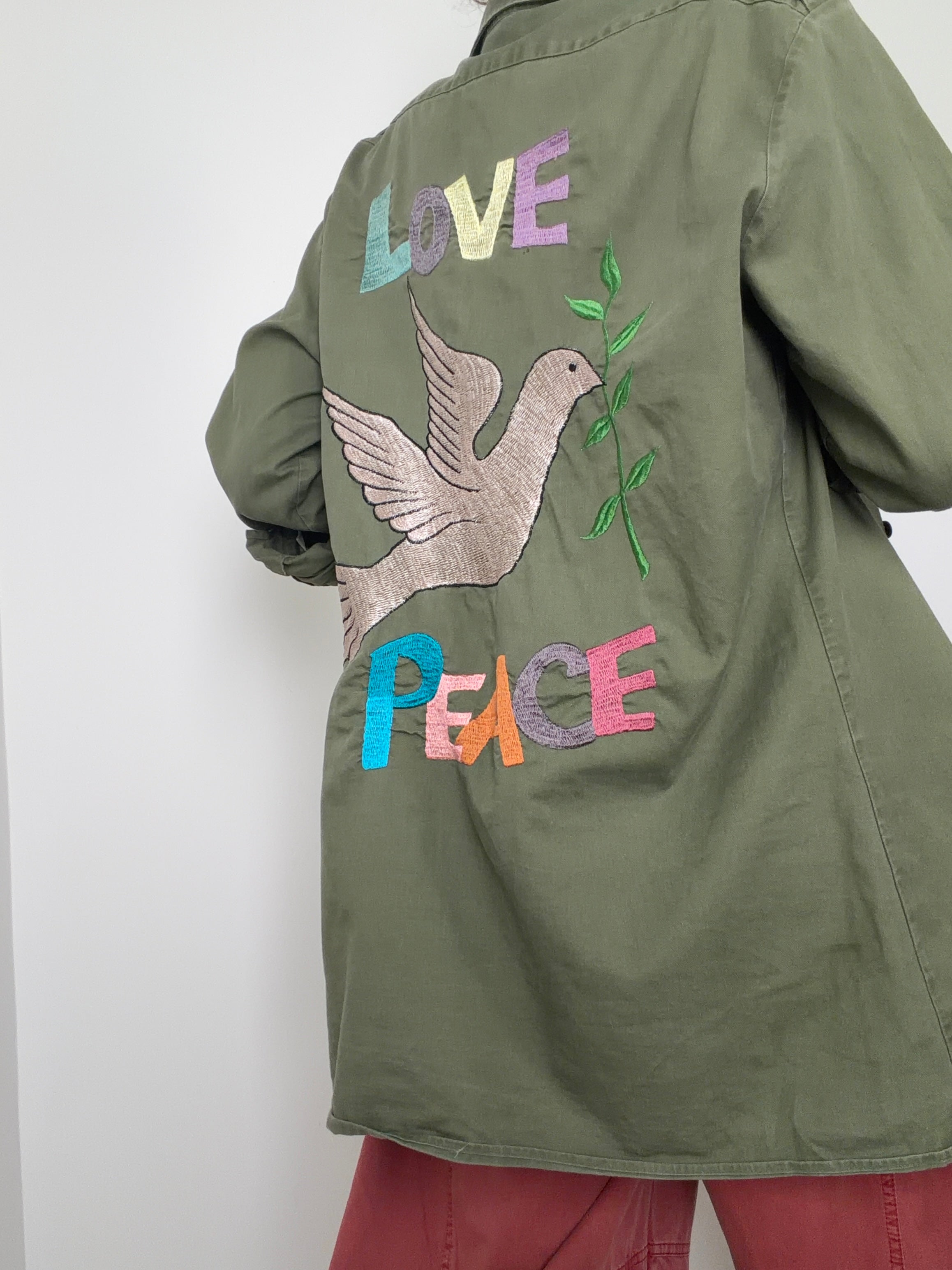 Love & Peace Coloured Army Shirt 224