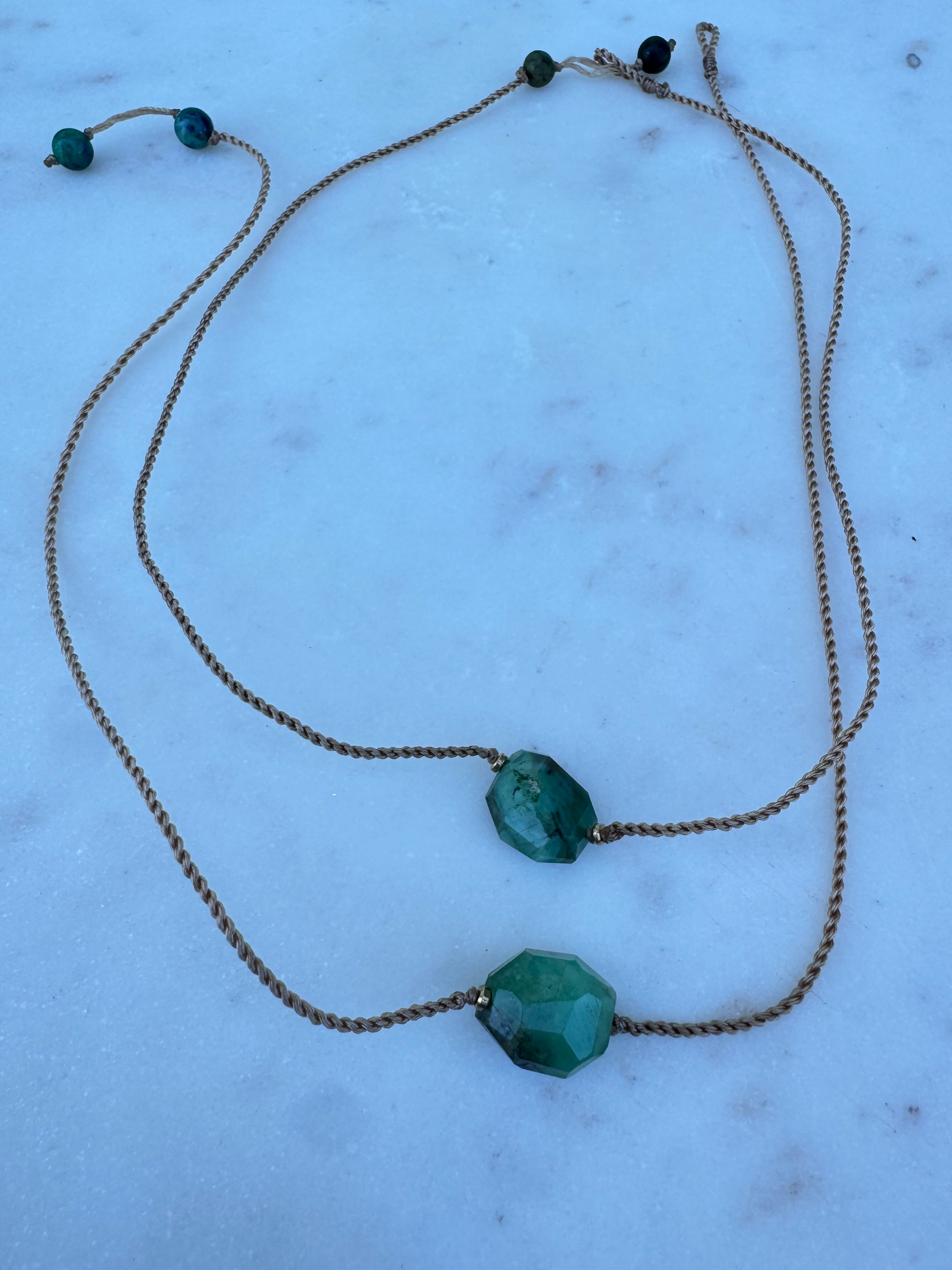 String Chrysoprase Choker
