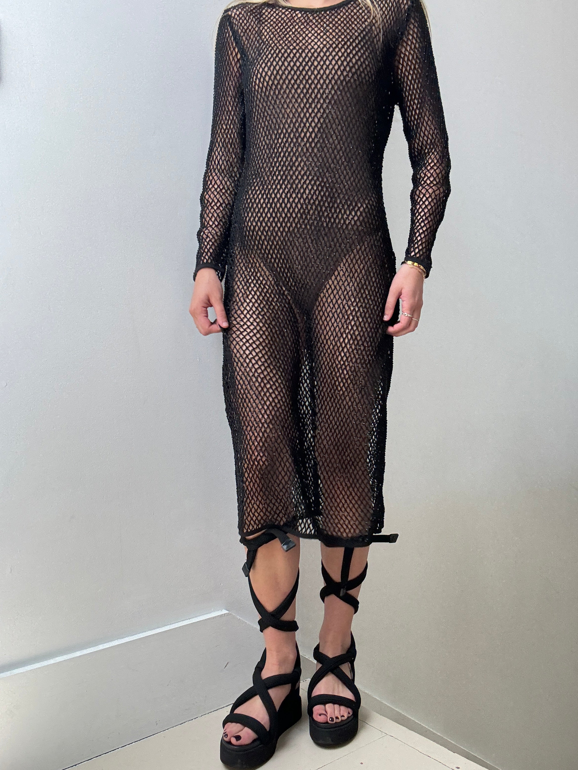 All Saints Beaded Crochet Dress With Zip | Dresses