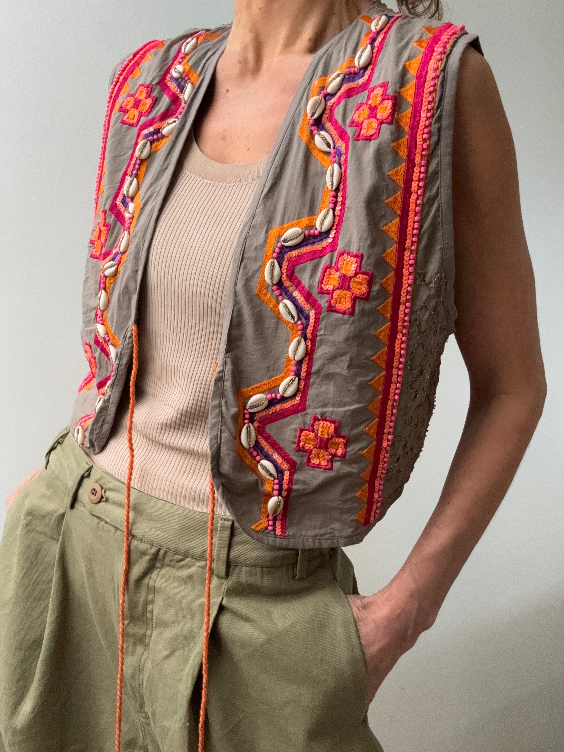Amina Cotton Vest Shells | Vests