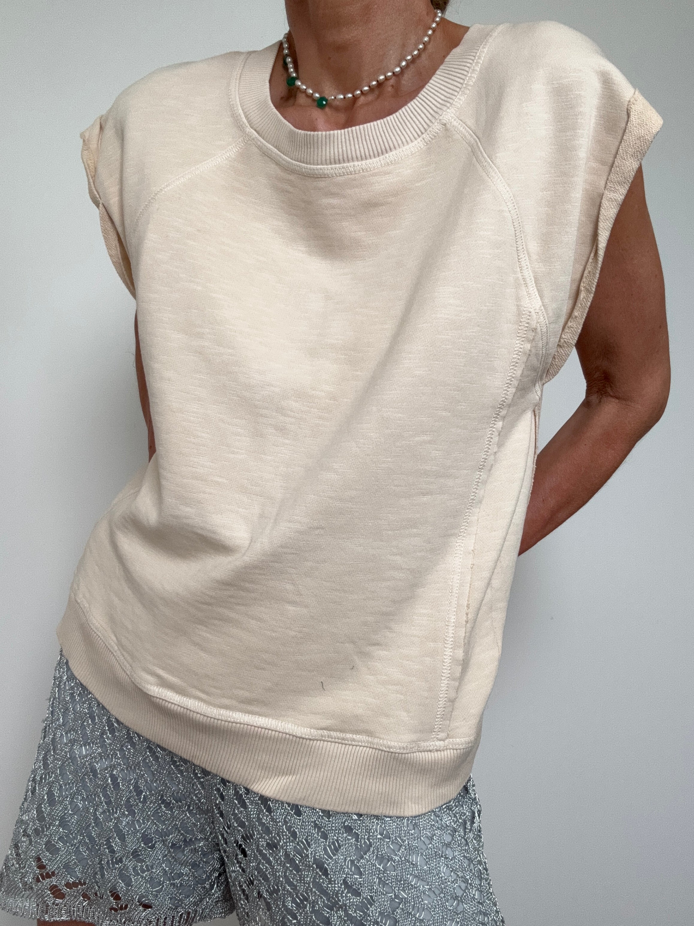 Pilcro Cutoff Tee | Tops