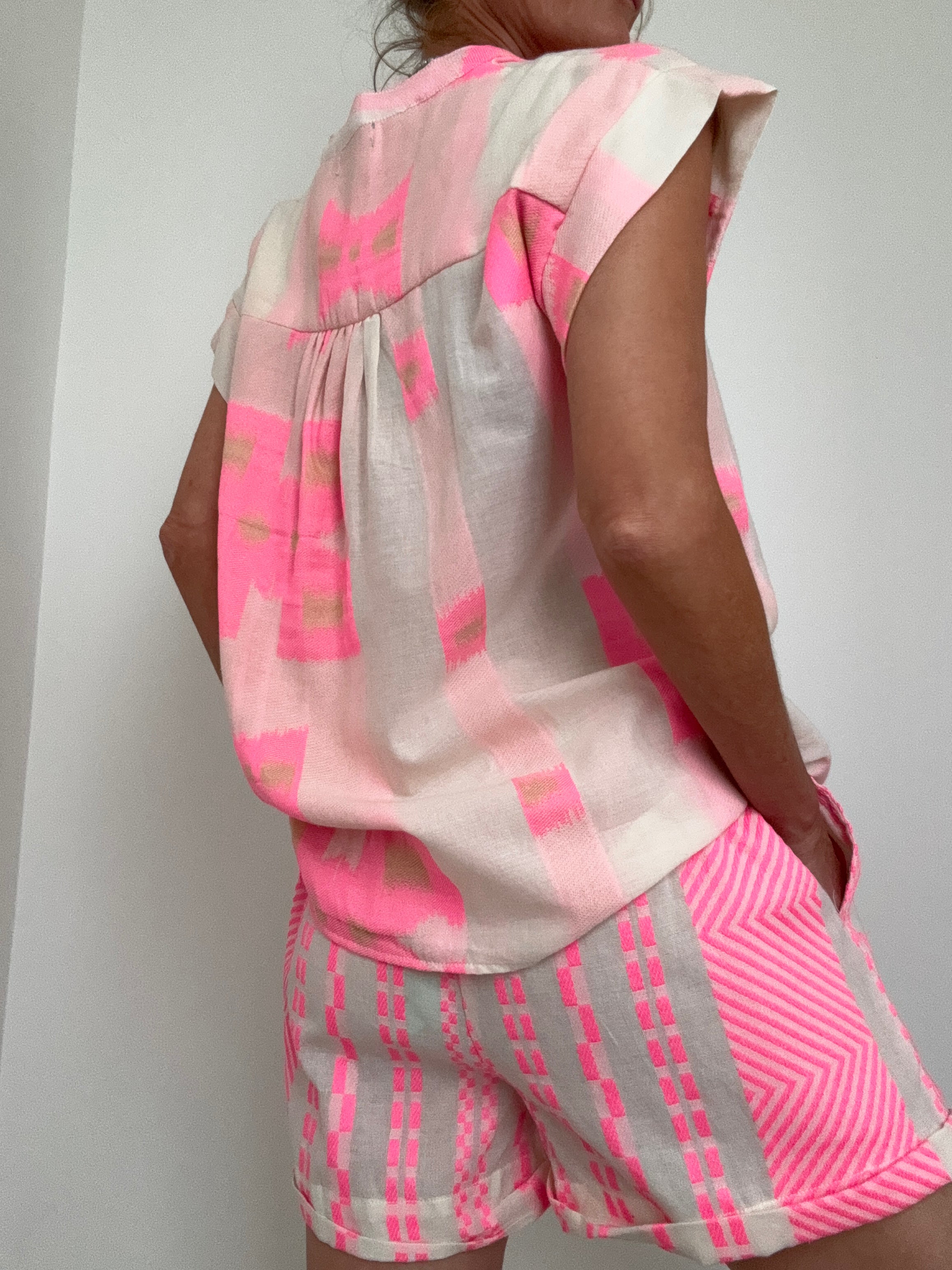 Shorts & Shirt Set Pink | Tops