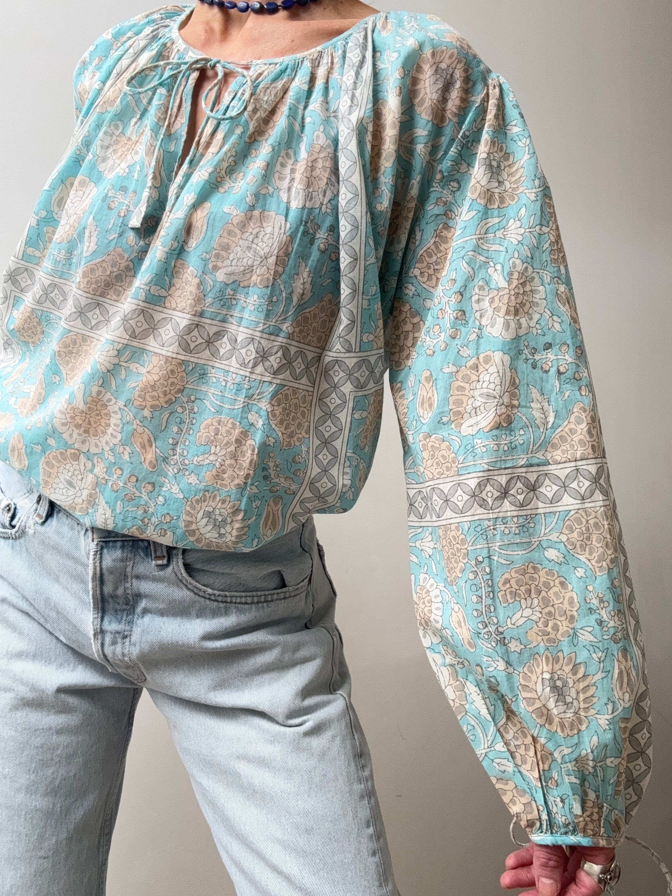 Antik Batik Flavie Blouse Blue | Blouses