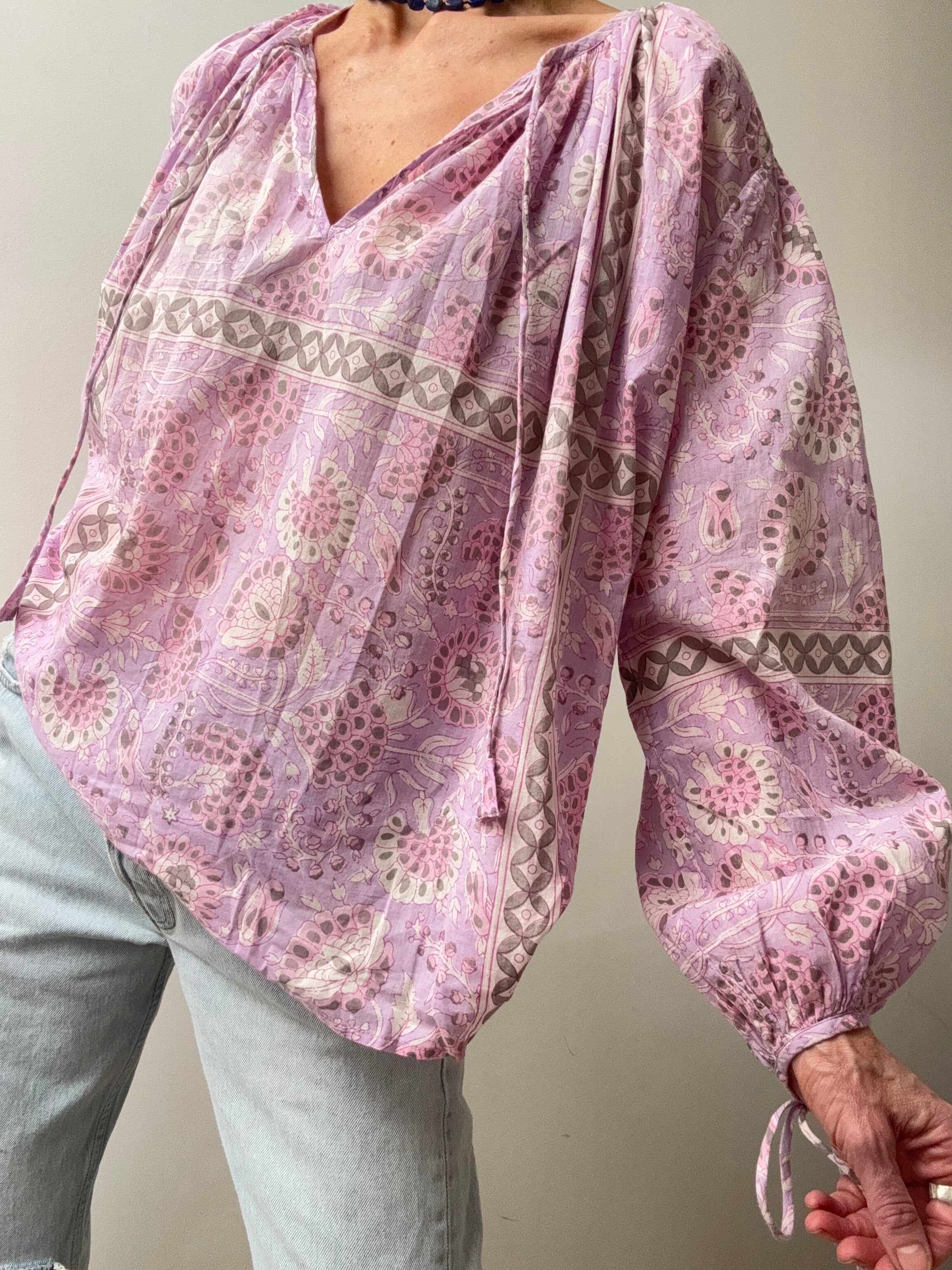 Antik Batik Flavie Blouse Purple | Blouses