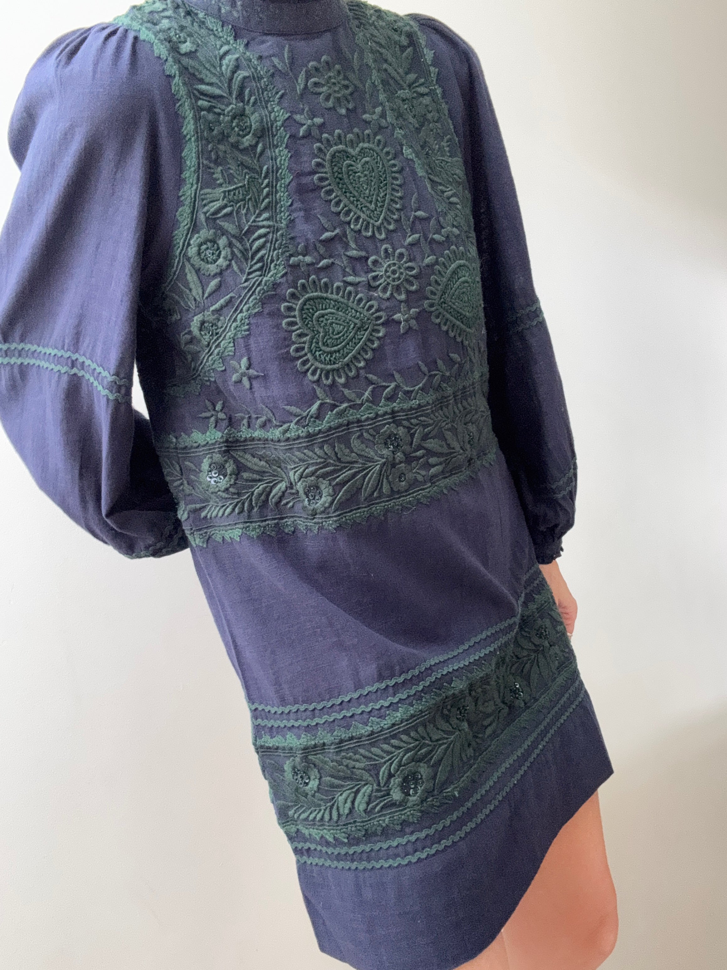 Antik Batik Dresses Small Hungarian Mini Dress