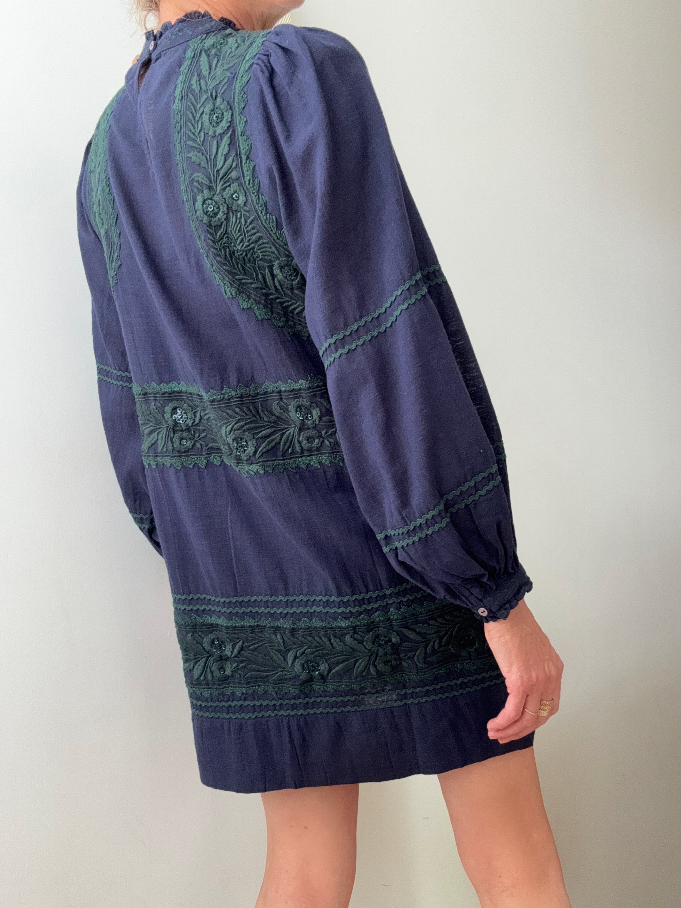 Antik Batik Dresses Small Hungarian Mini Dress
