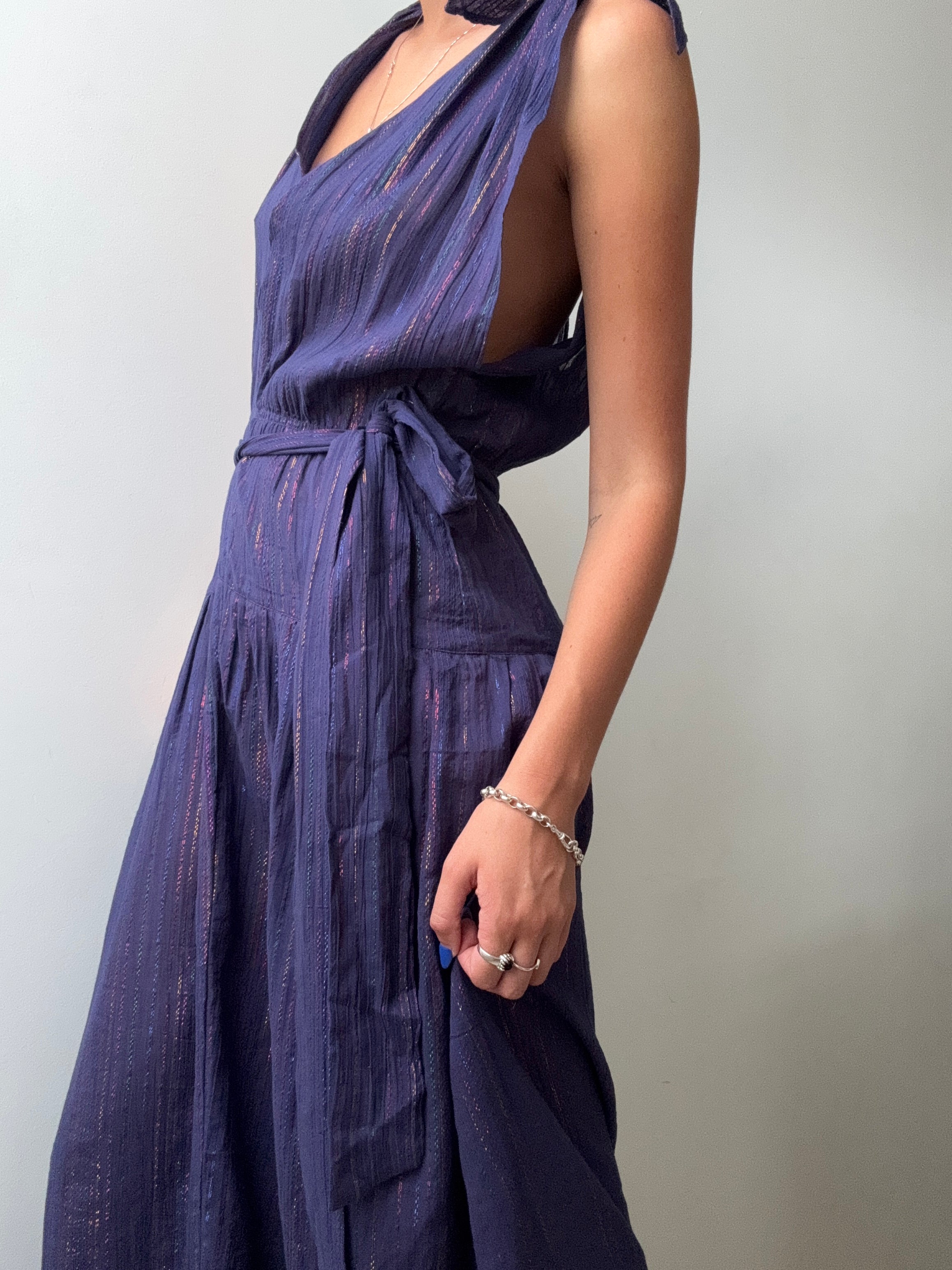 Antik Batik Dresses UK10/EU38 Mimi Long Dress Grape