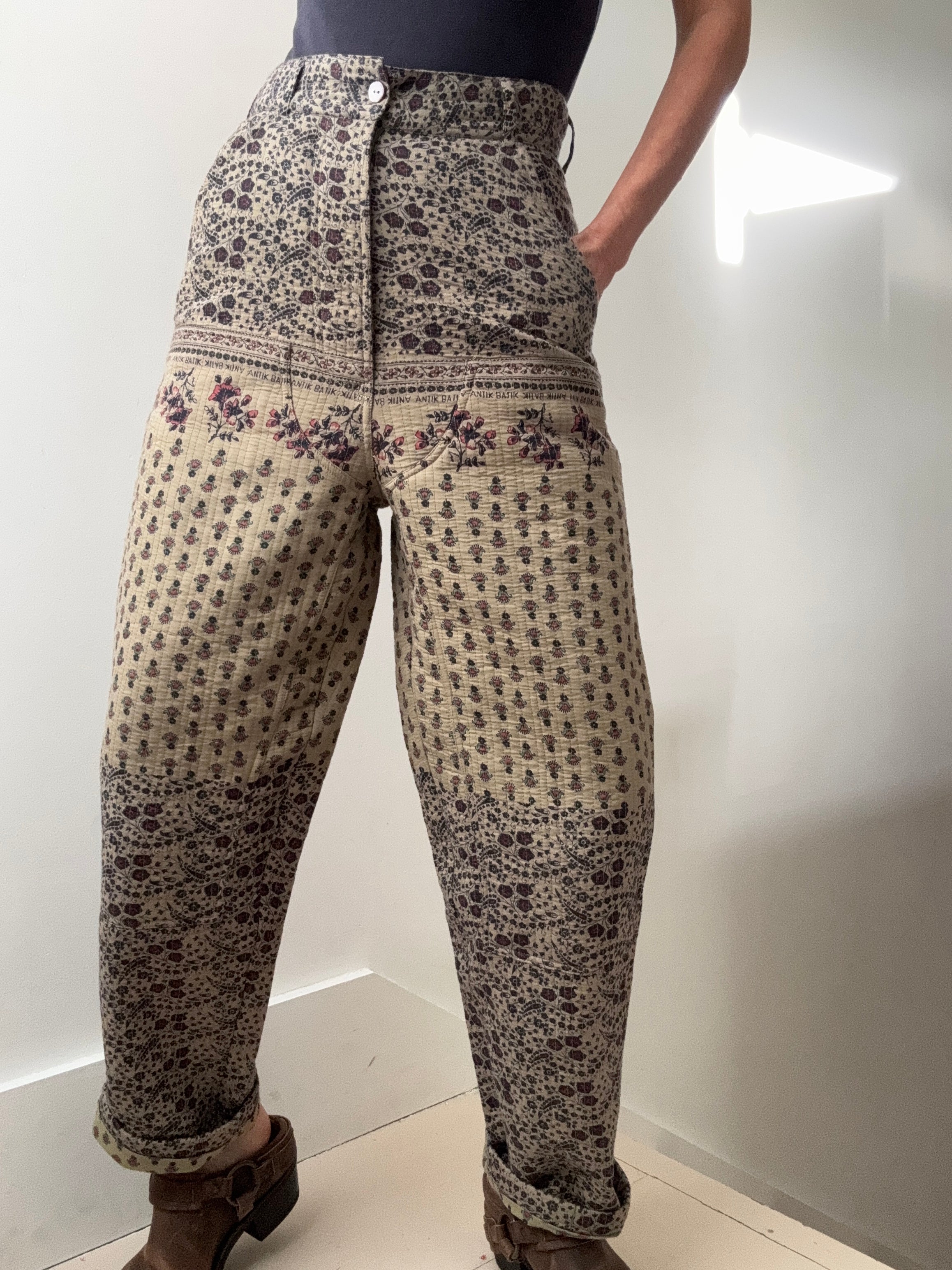 Irina Quilt Block Print Pants | Pants