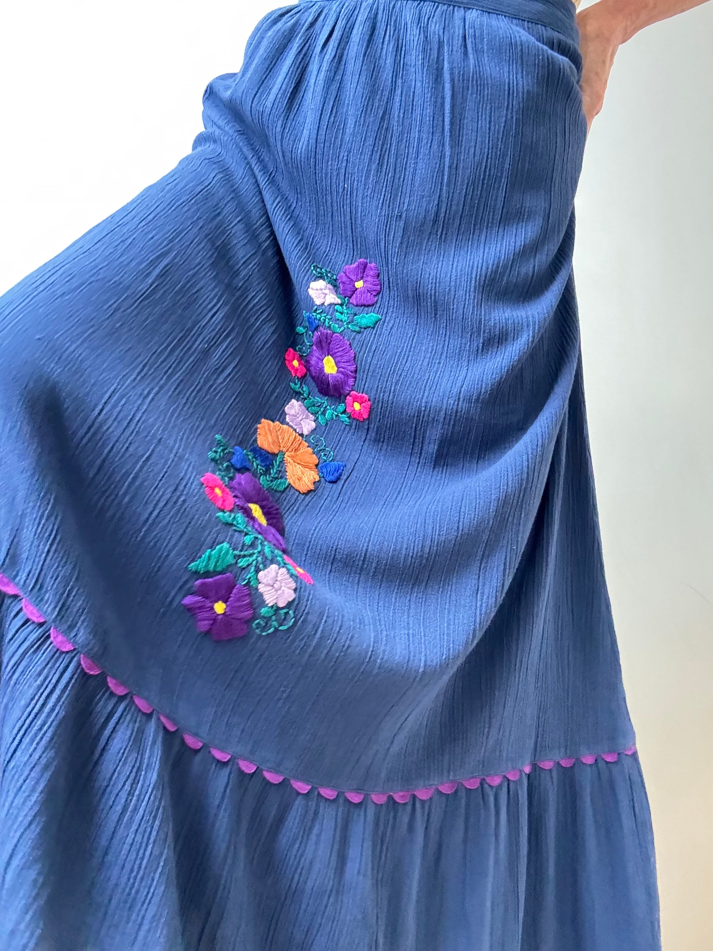 Blue Garden Skirt | Skirts