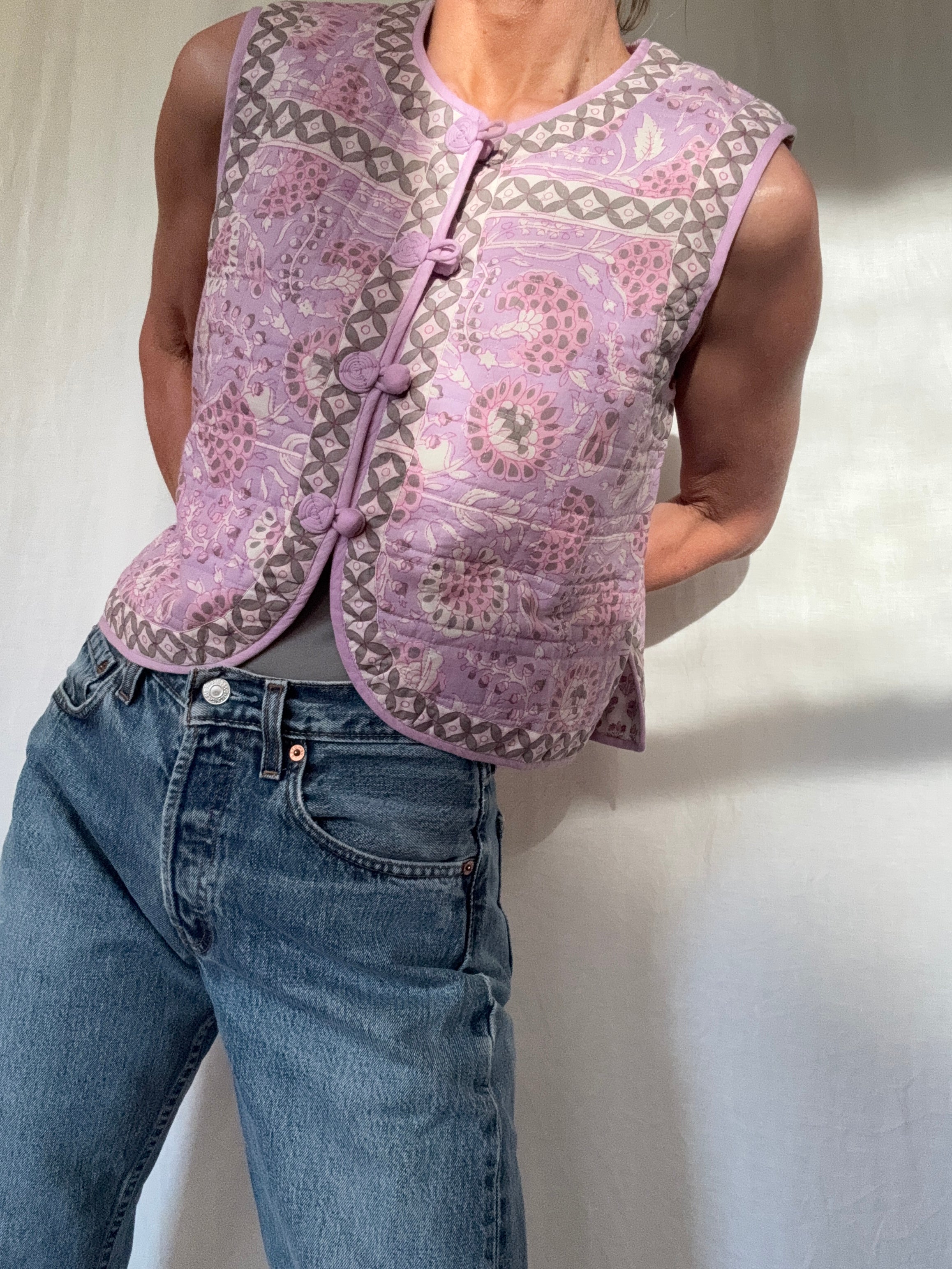 Antik Batik Block Print Vest | Vests