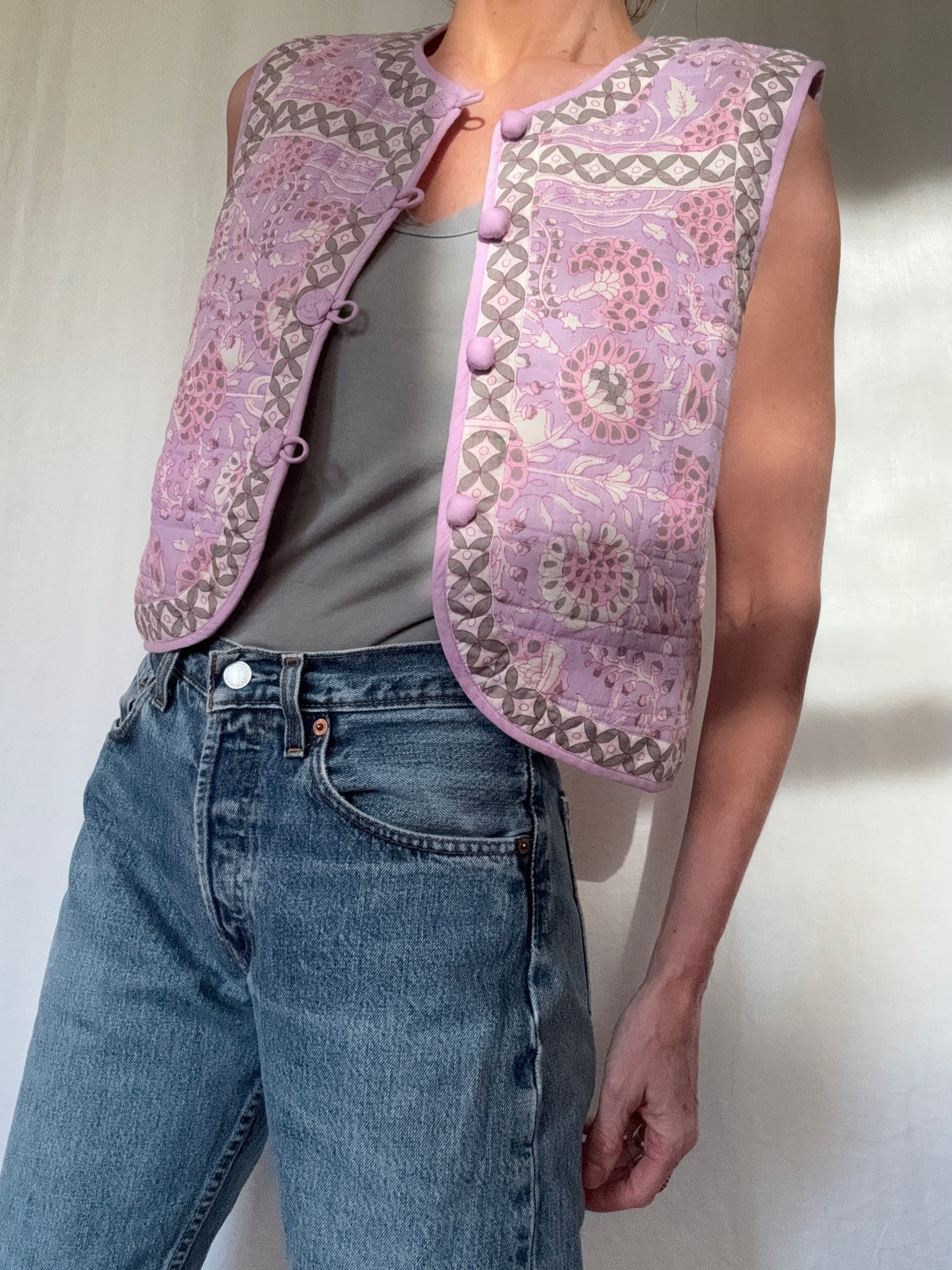 Antik Batik Block Print Vest | Vests