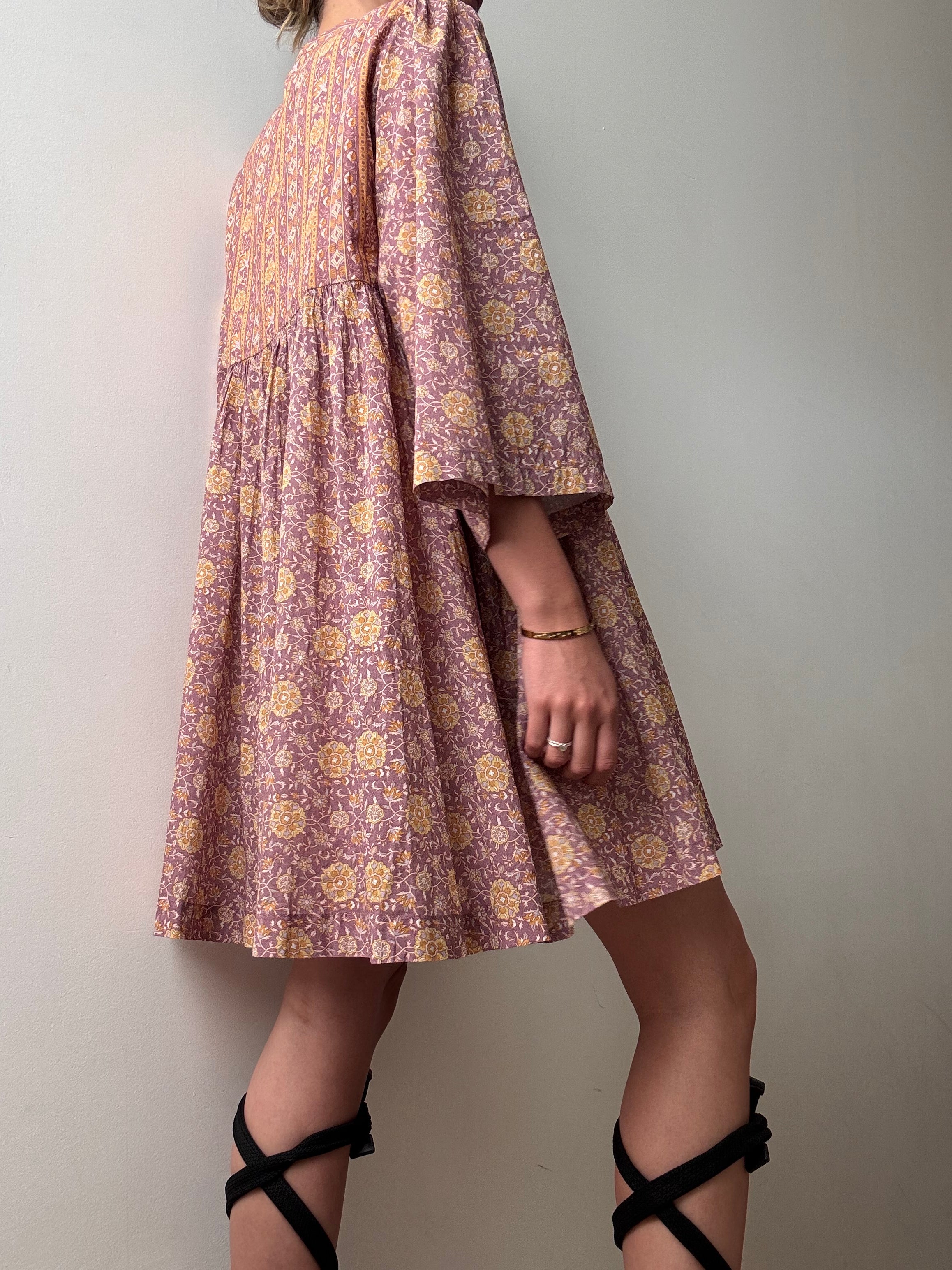 Arnhem Dusty Pink Mini Dress | Dresses