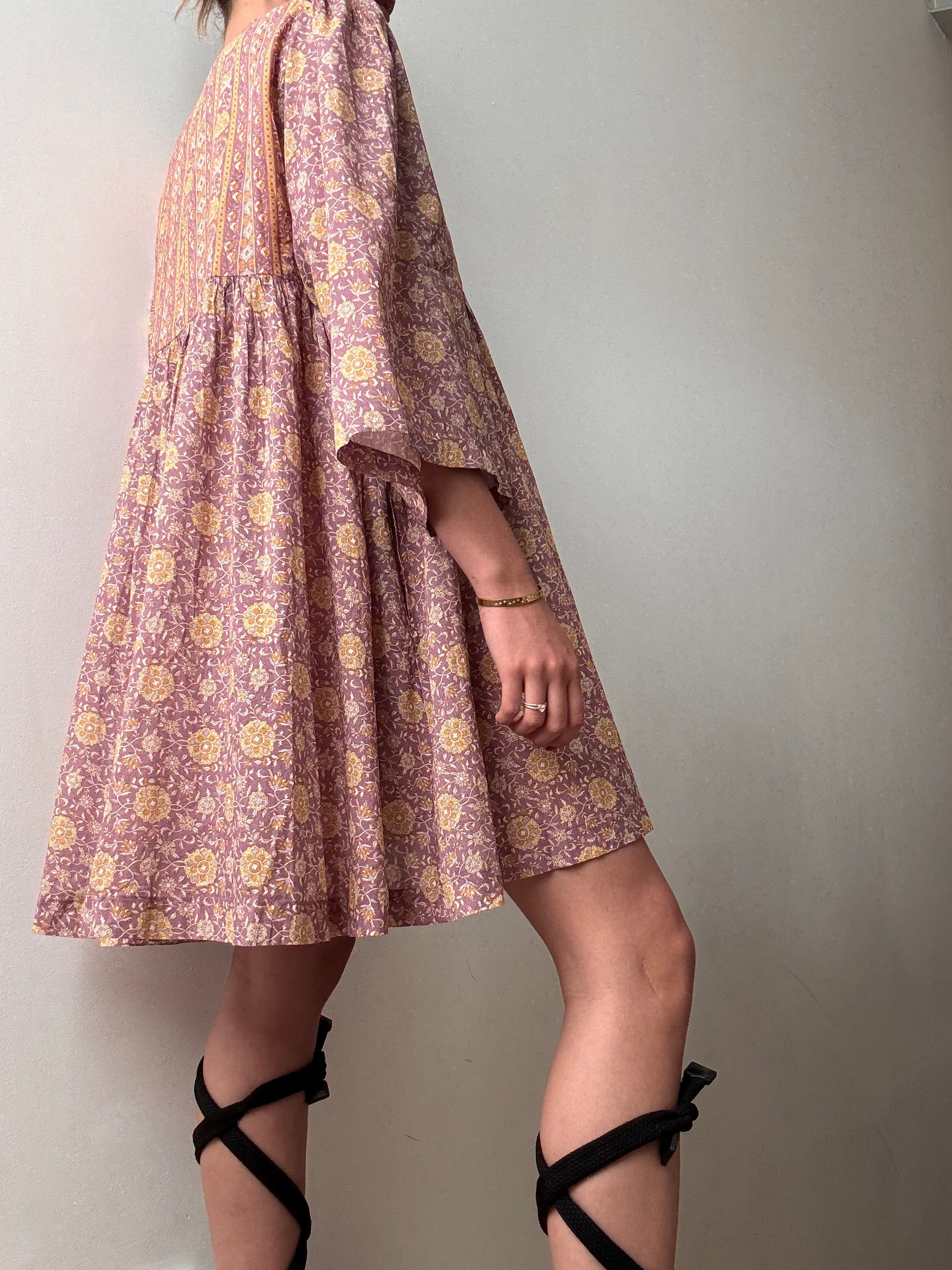 Arnhem Dusty Pink Mini Dress | Dresses